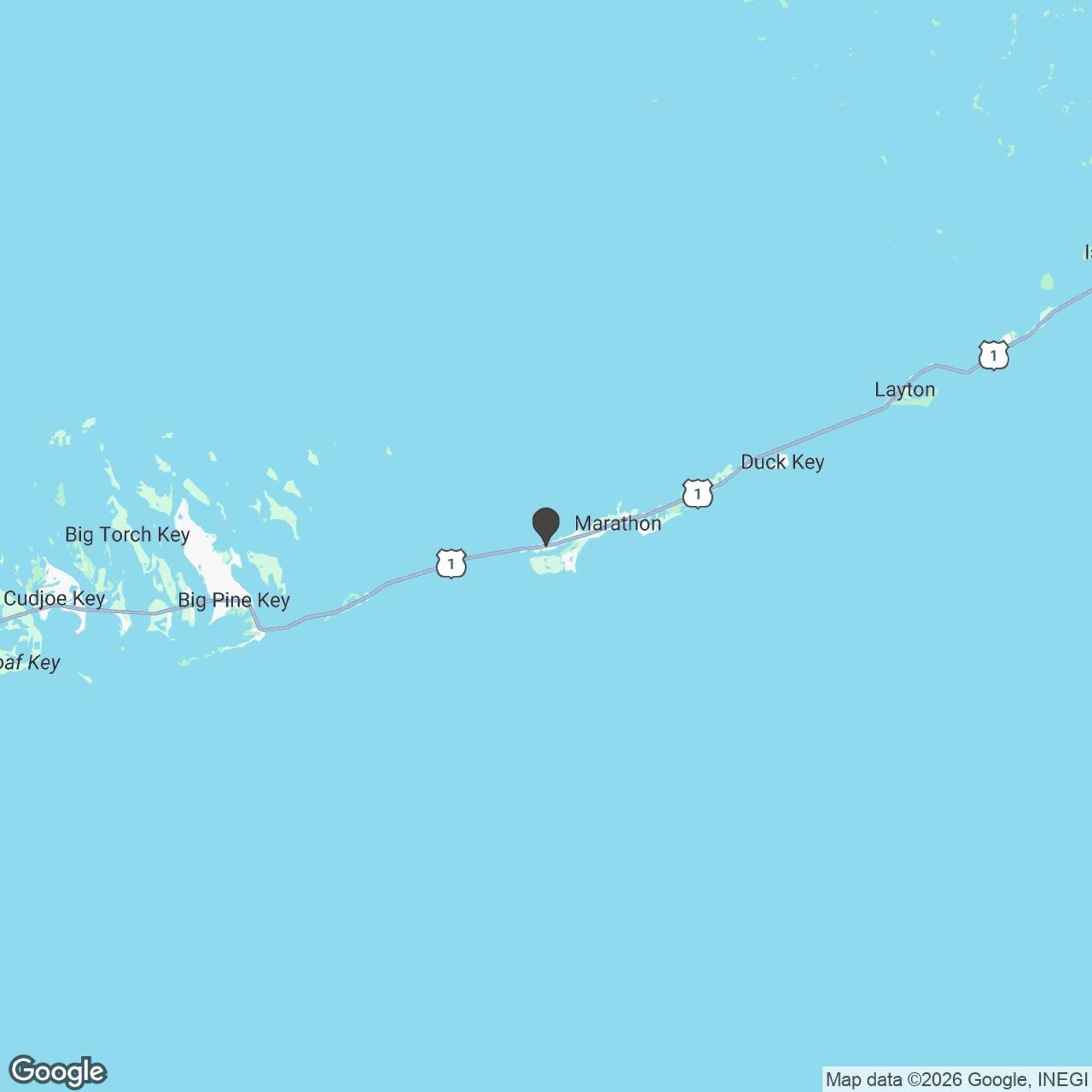 Map showing location of Island Bites & Sunsets