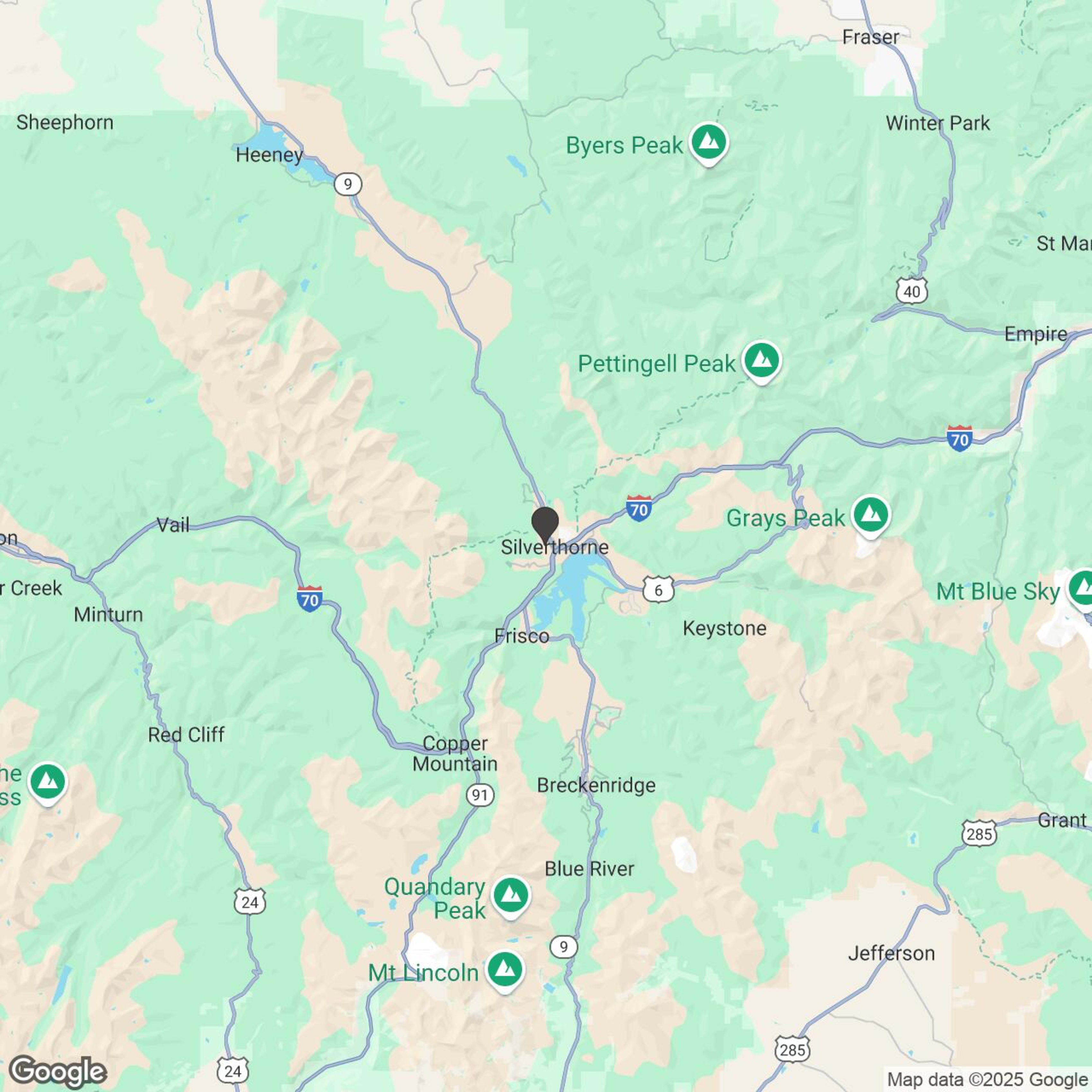 Map showing location of VAIL PASS FAMILY ADVENTURE UNGUIDED TOUR