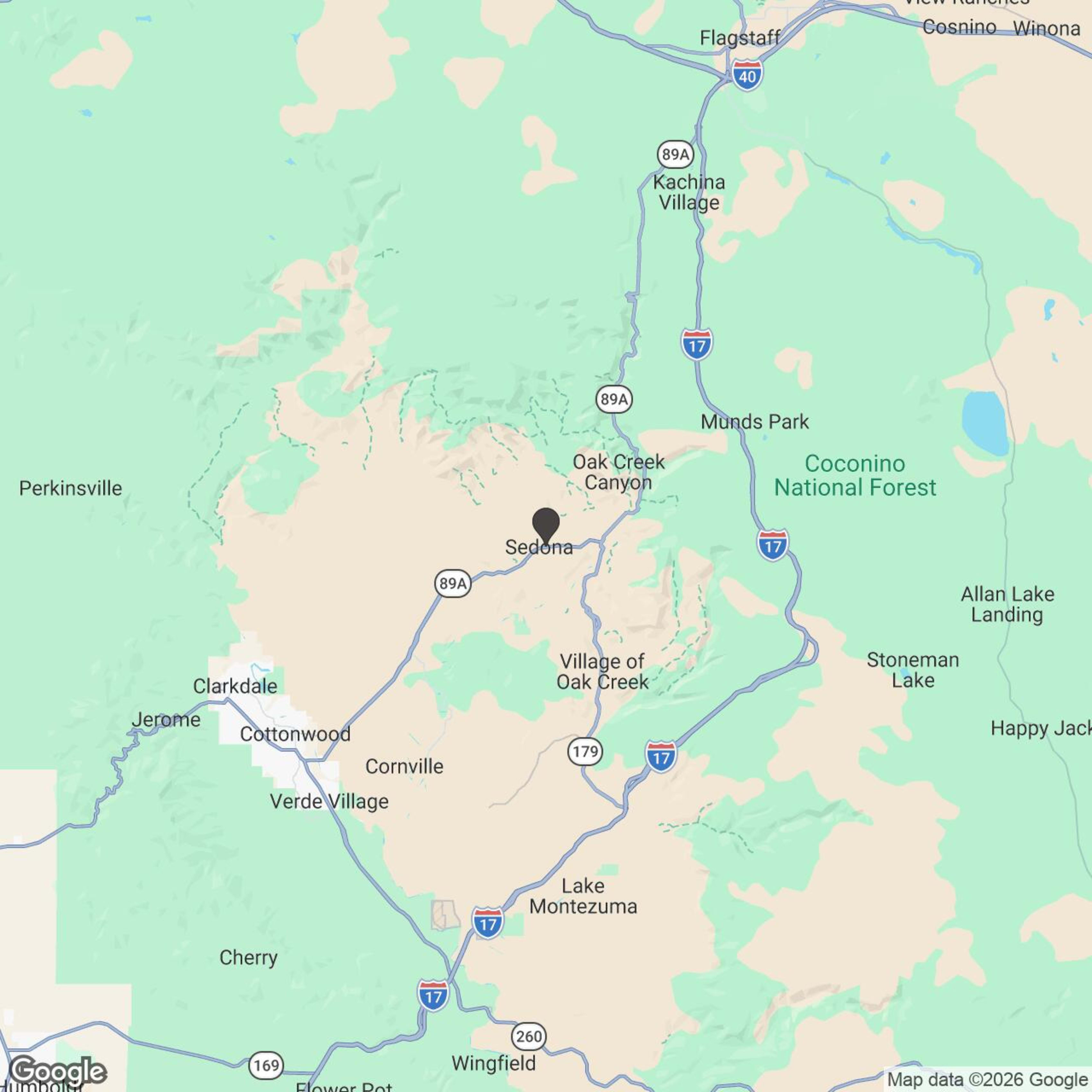 Map showing location of 1.5 HR Secret Canyon Escape