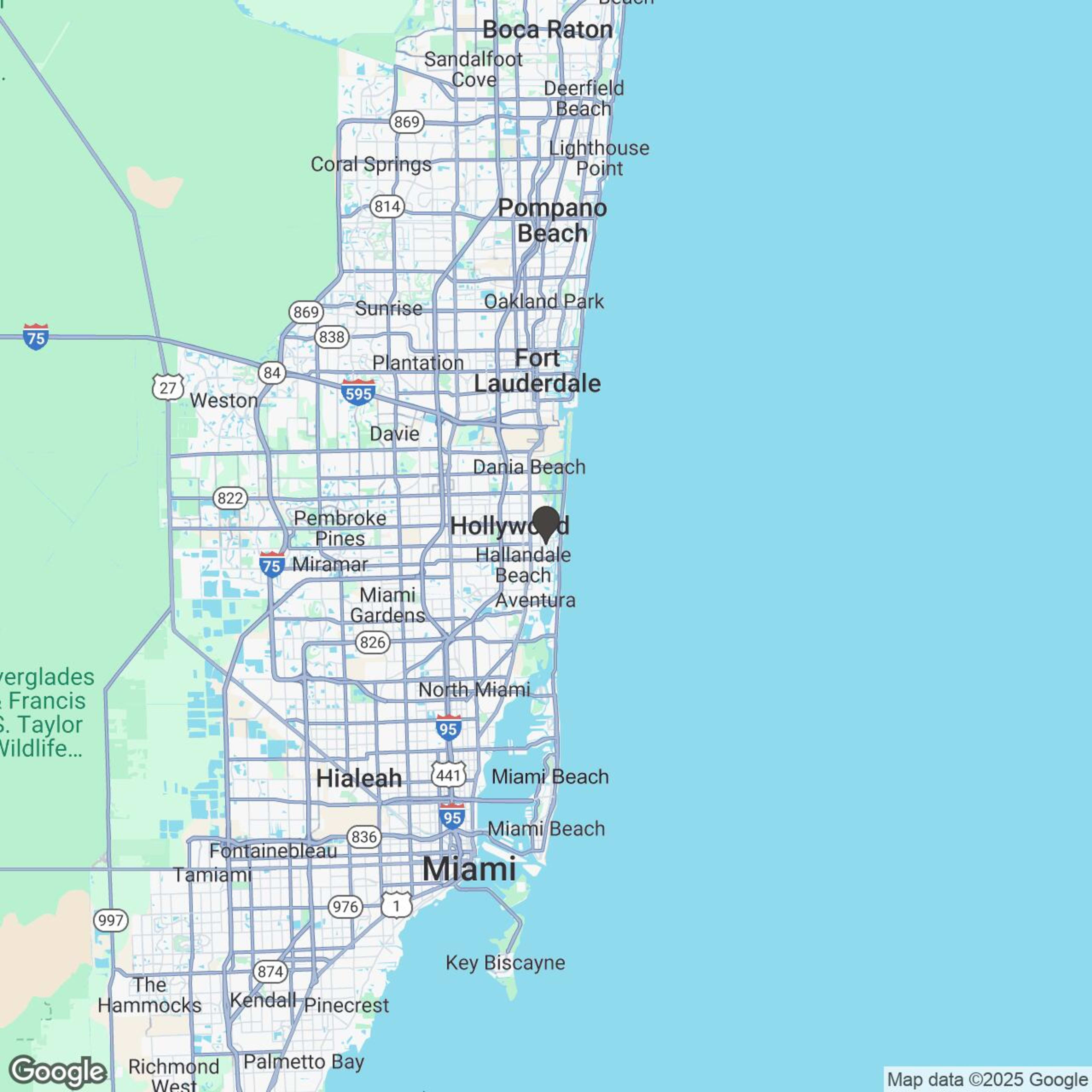 Map showing location of The Diplomat Beach Resort Slingshot Rentals