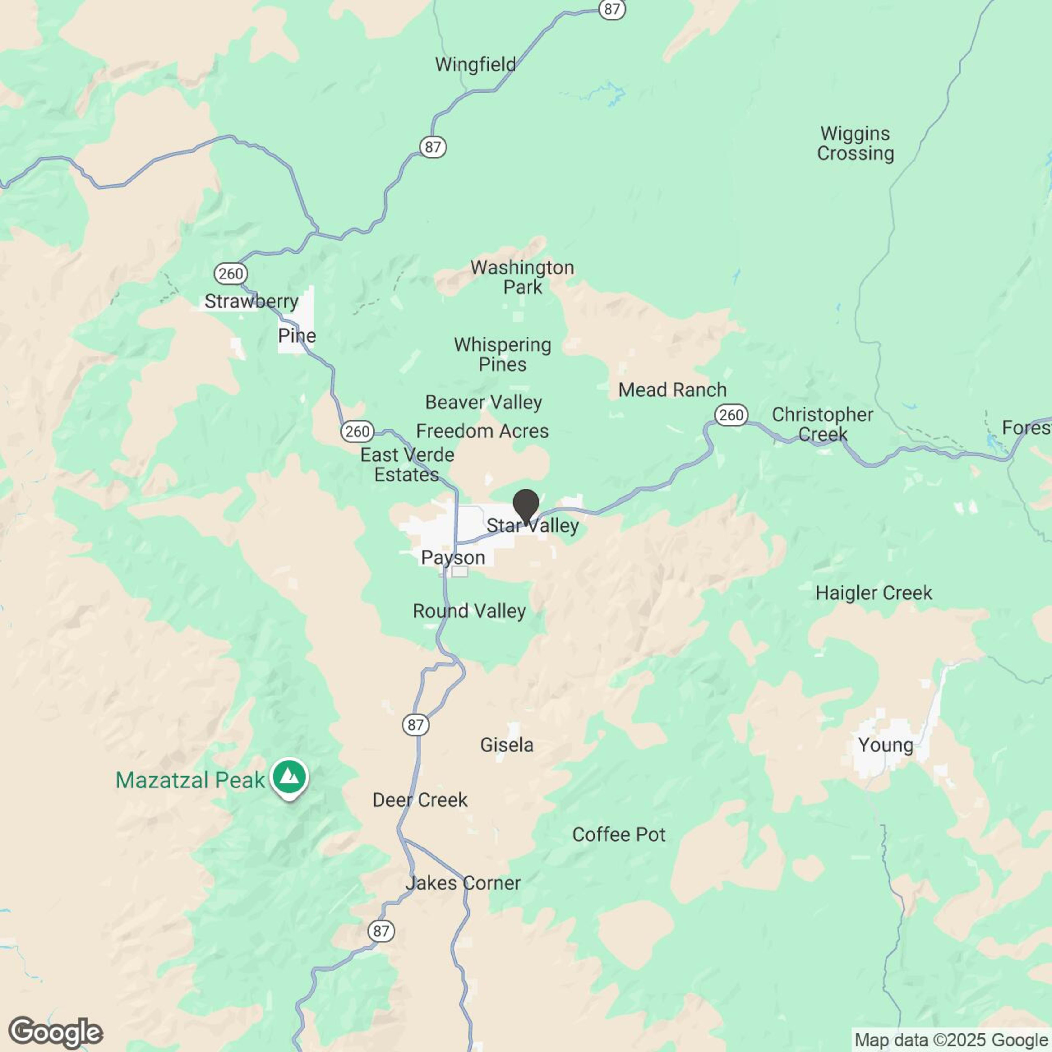Map showing location of Arizona Adventures| One-Week Hunting Package
