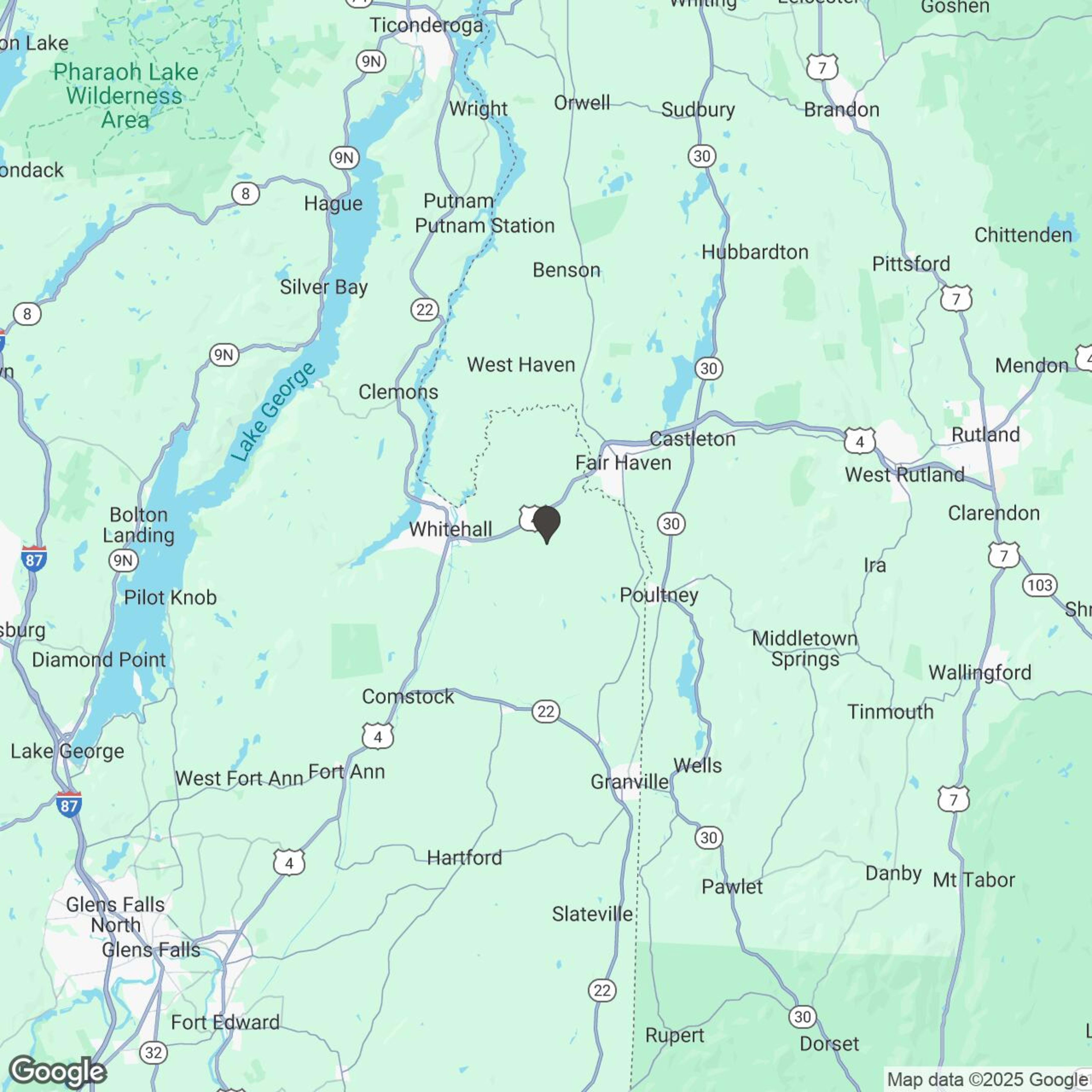 Map showing location of Adirondack Guided ATV Tour