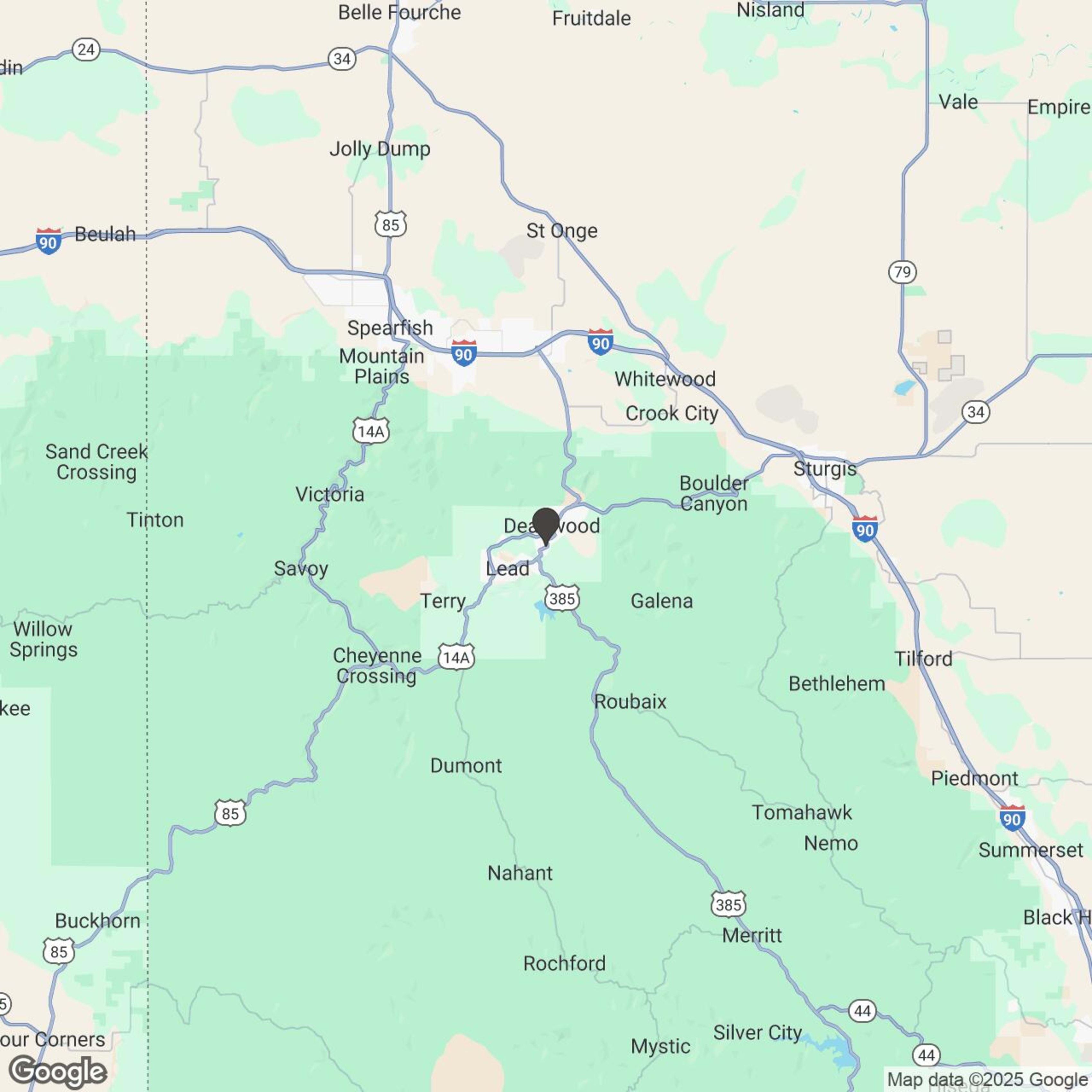 Map showing location of Multi-Day Off-Road Rentals