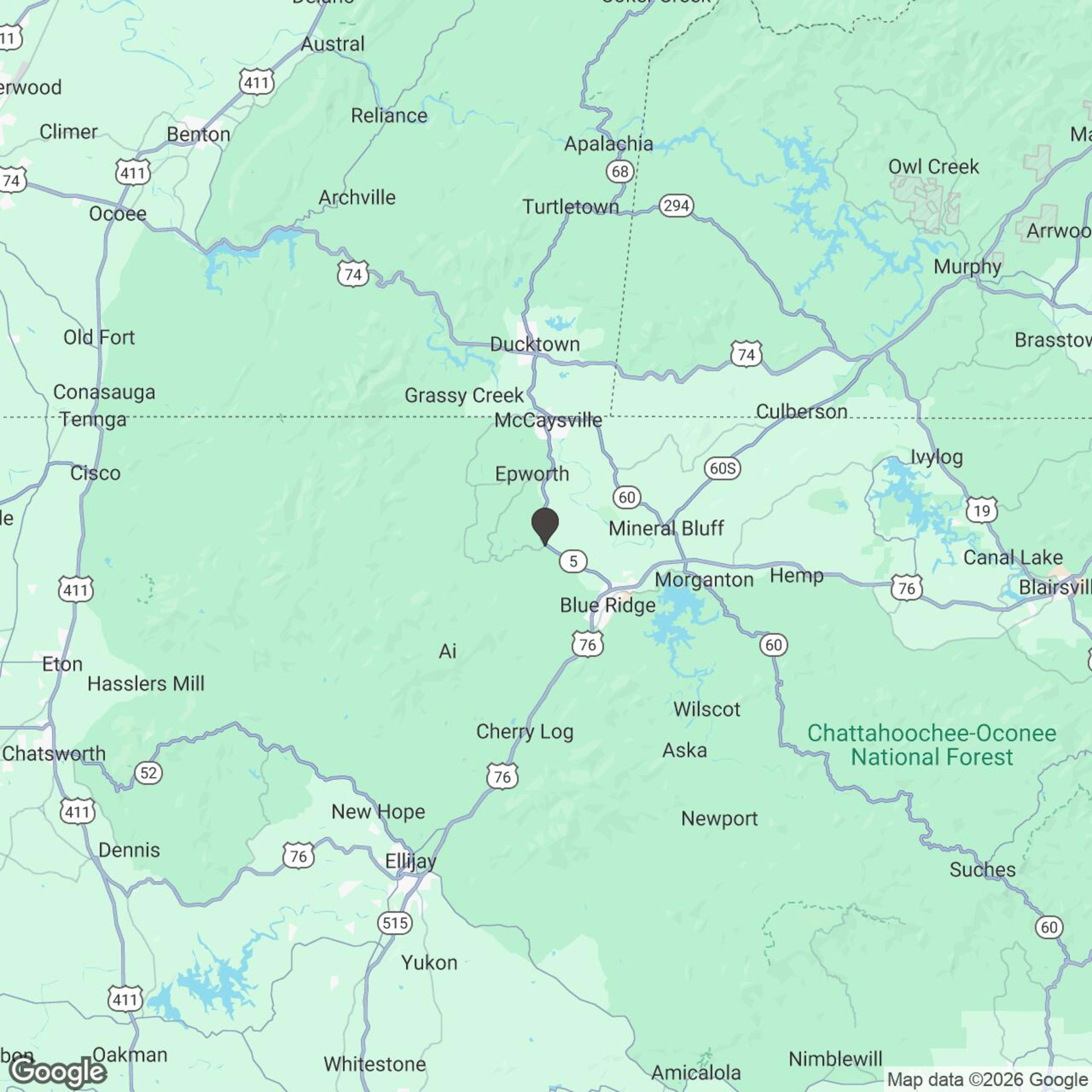 Map showing location of Mountain Adventure - 2 Hours