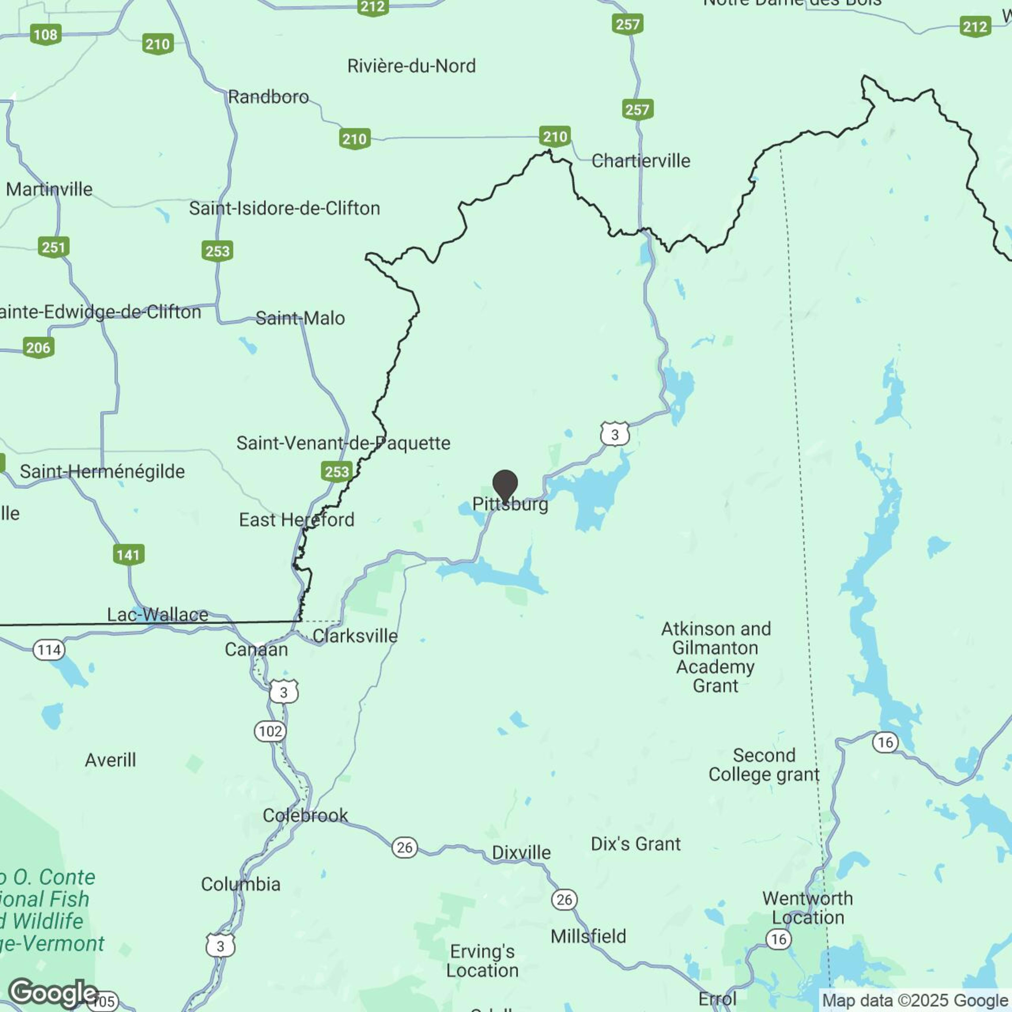 Map showing location of Polaris Indy Snowmobile | Multi-Day