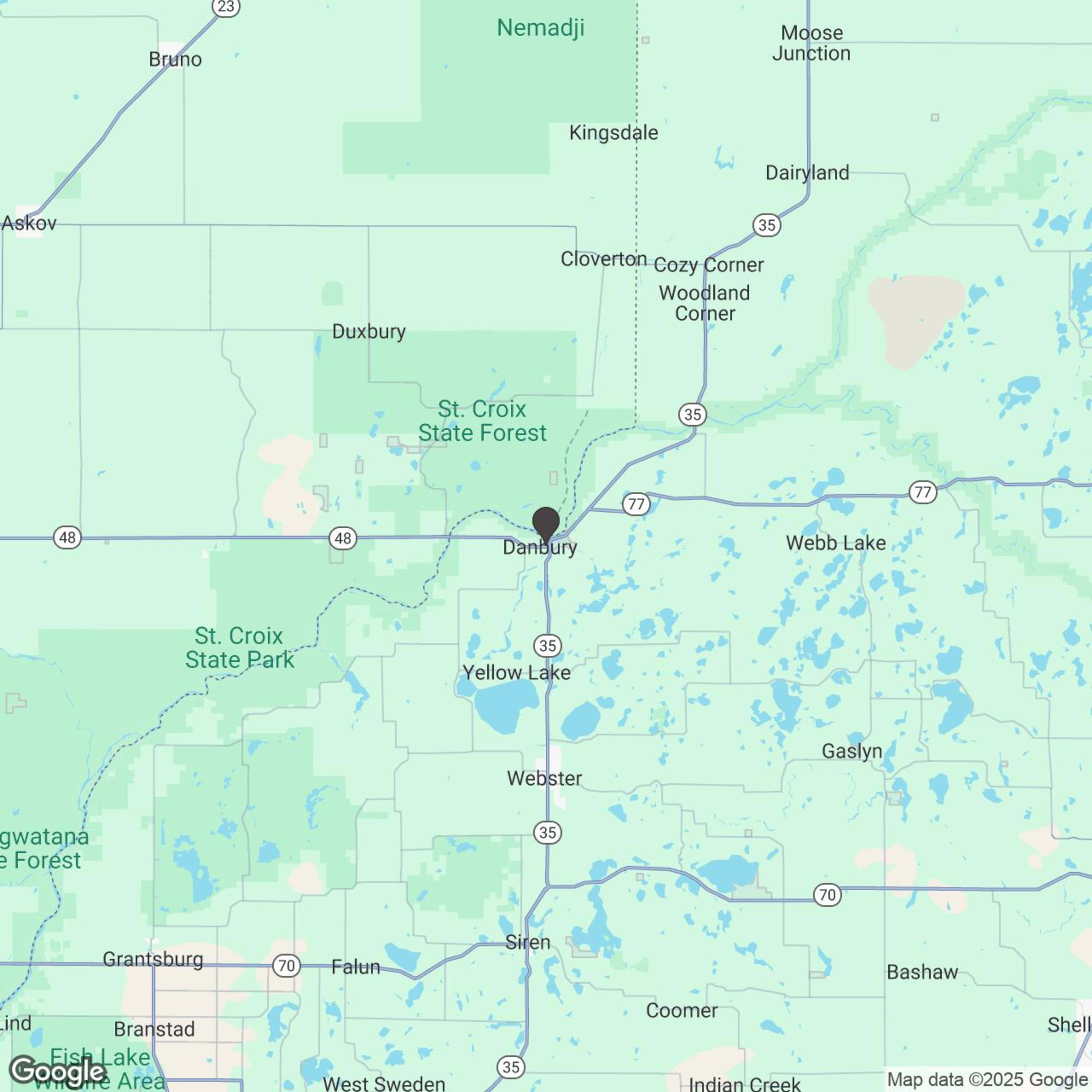 Map showing location of The Weekender!