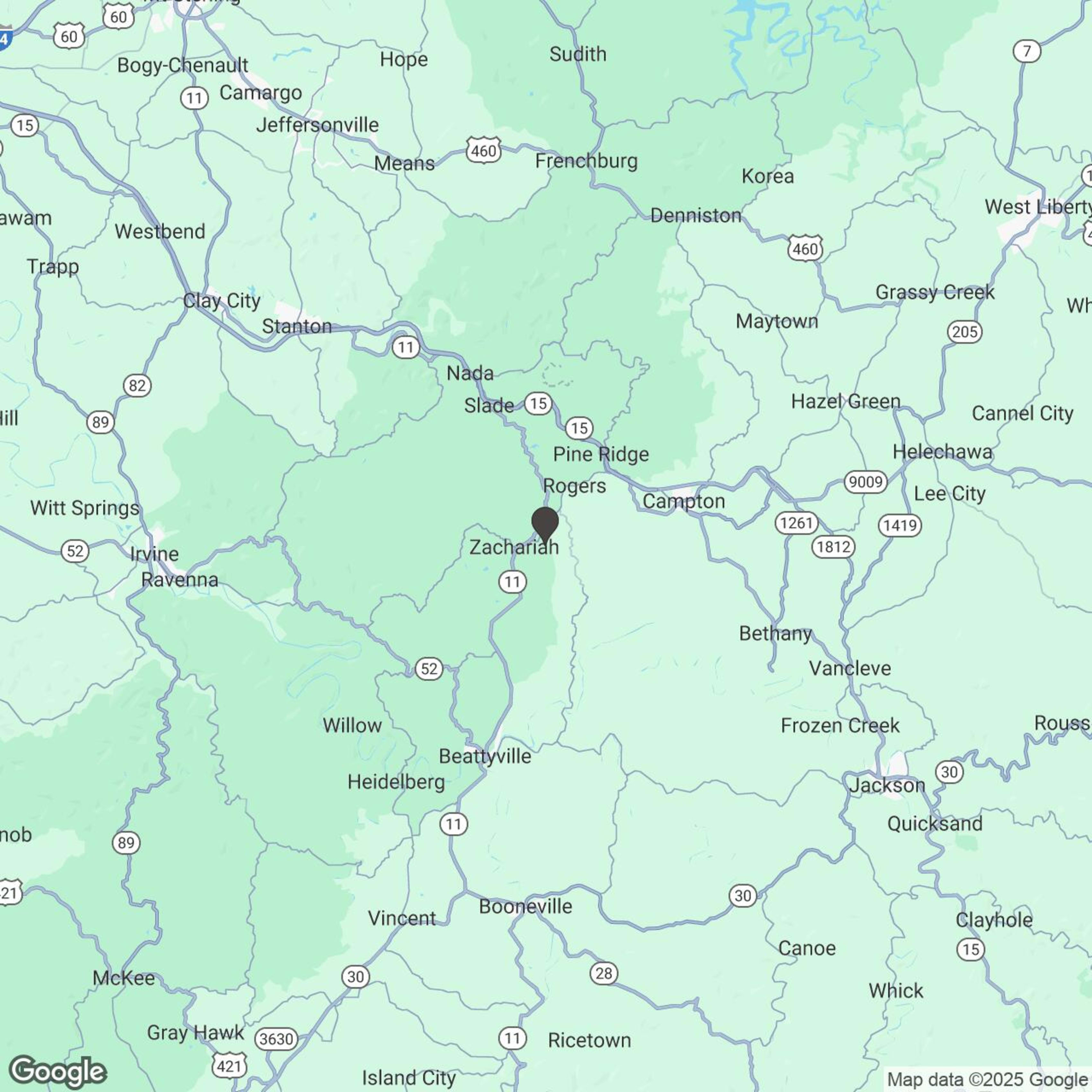 Map showing location of Third Annual Trail of Terror @ The Gorge -- Haunted Off-Road Night Ride