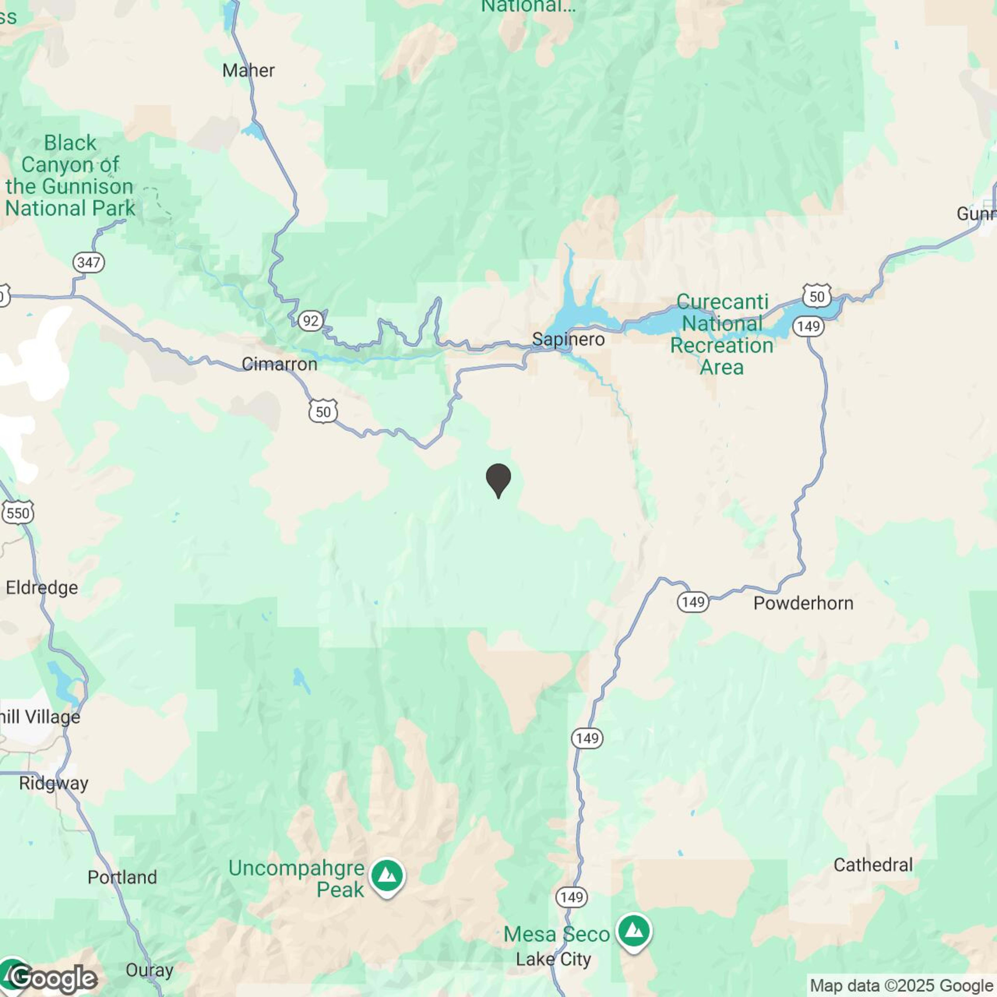 Map showing location of Hourly Snowmobile Rentals - Unguided