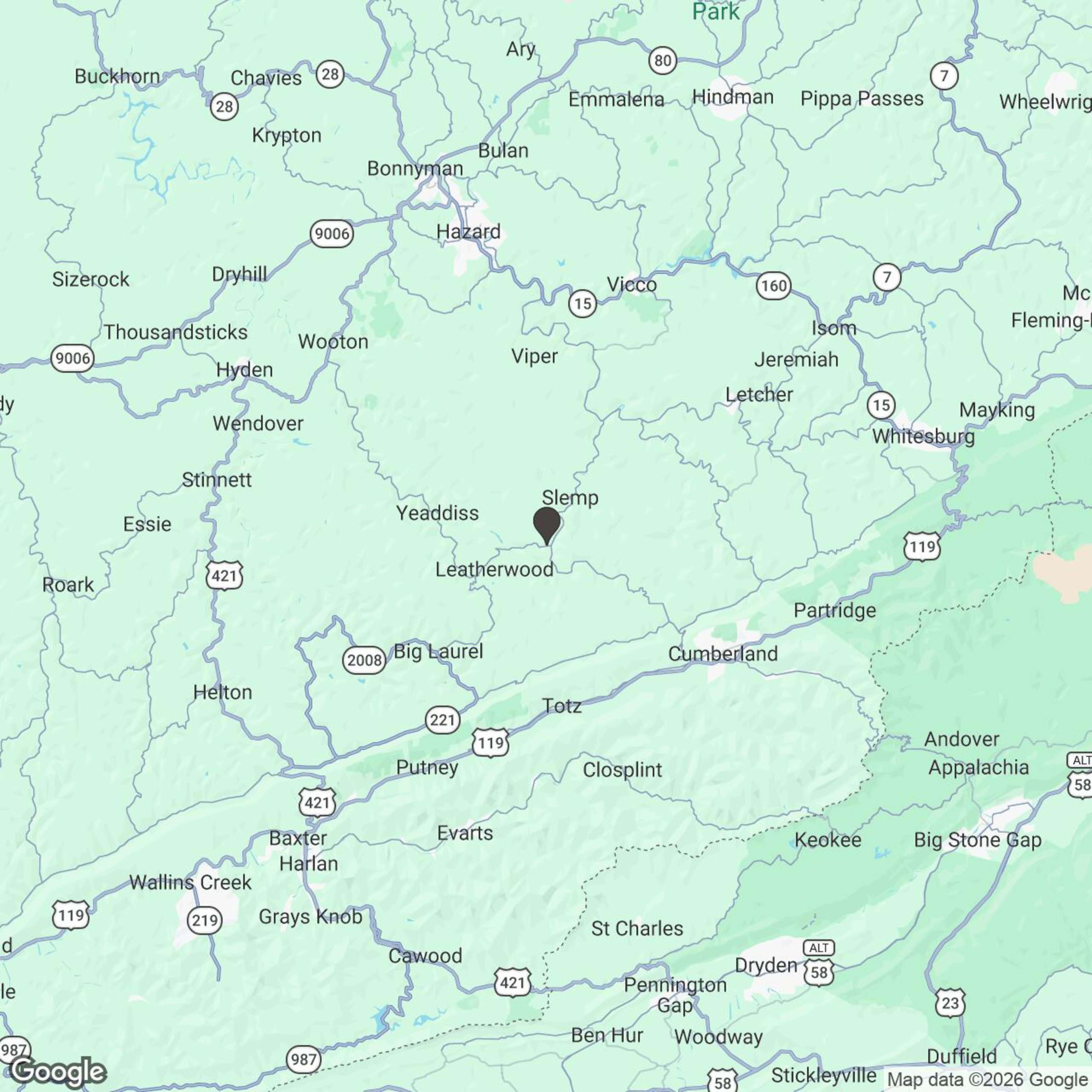 Map showing location of 4 & 8 Hour Self Guided Adventure