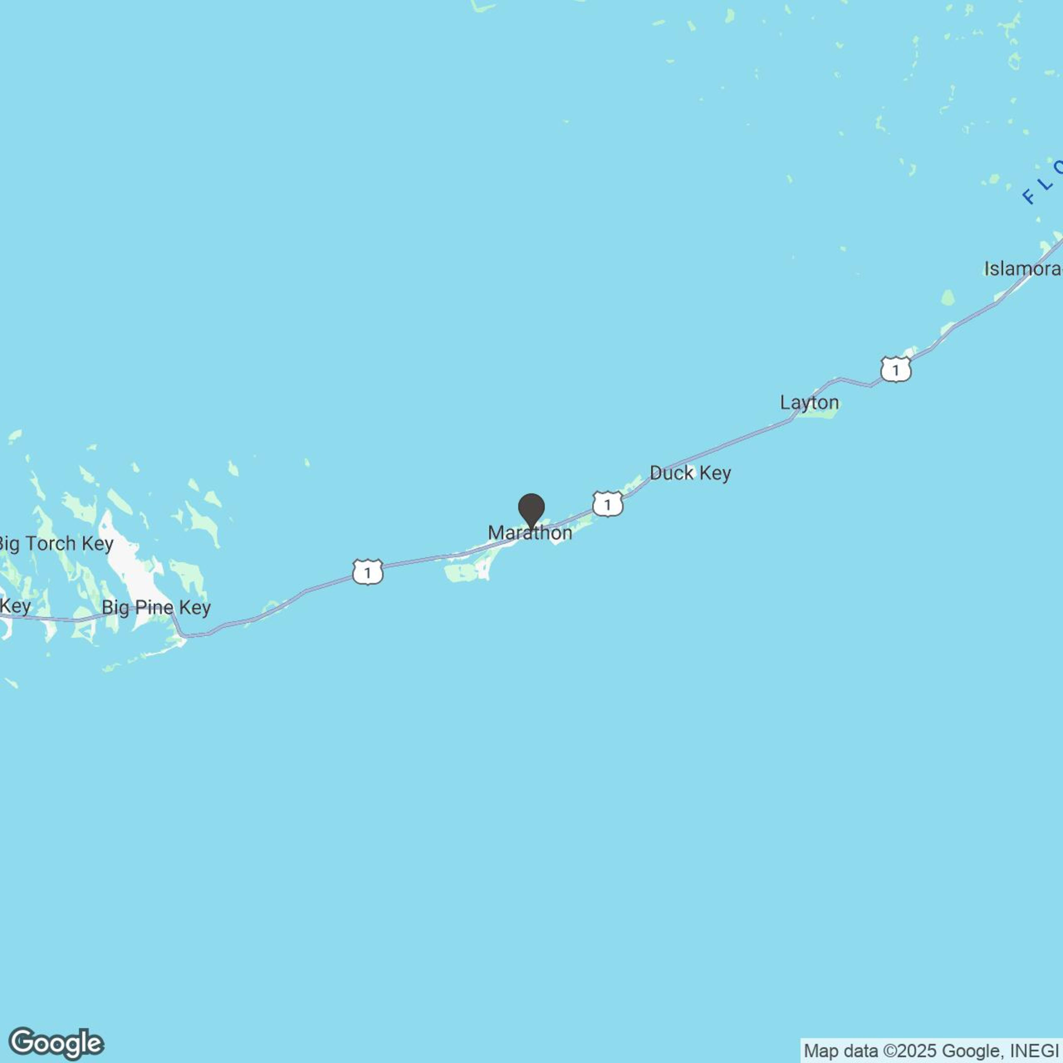 Map showing location of Marathon Slingshot Rentals