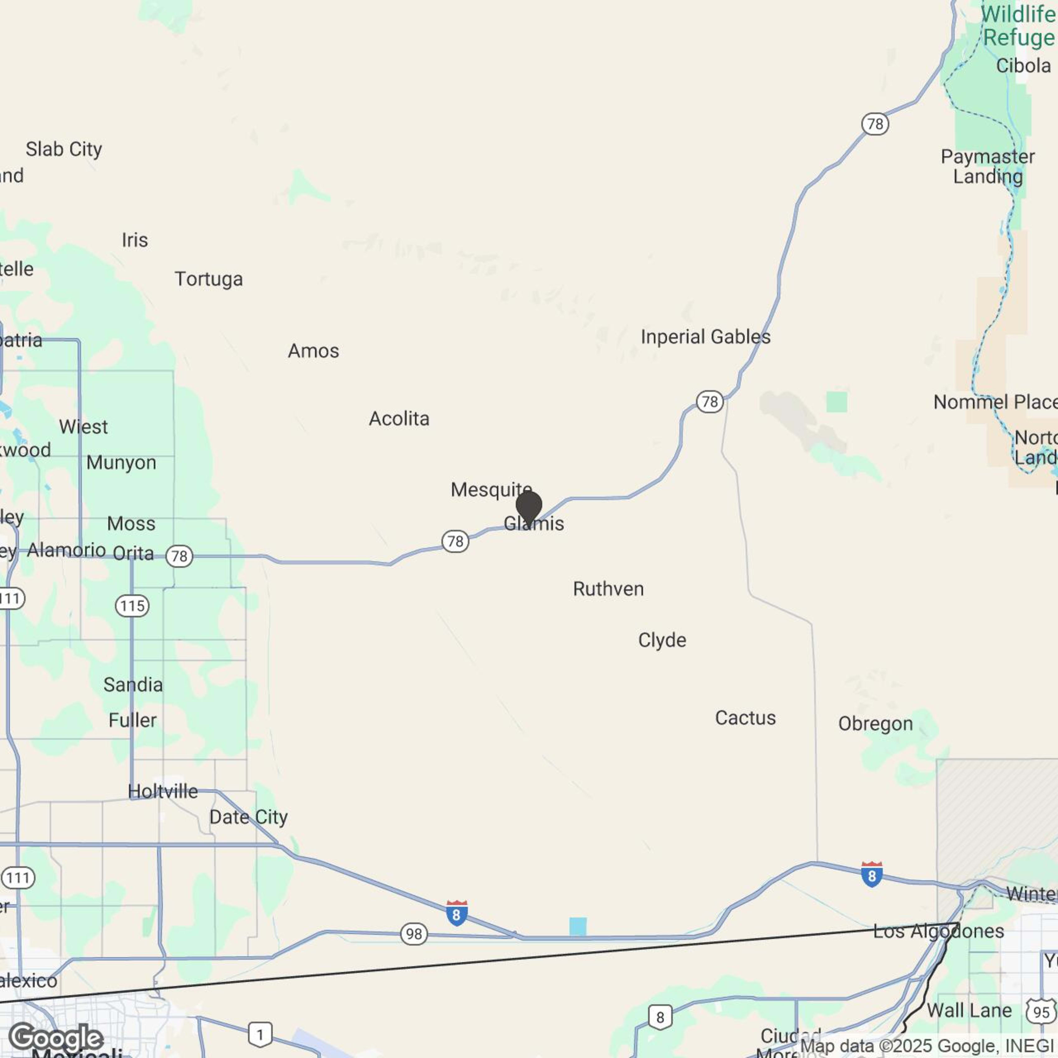 Map showing location of 4HR | The Glamis Explorer