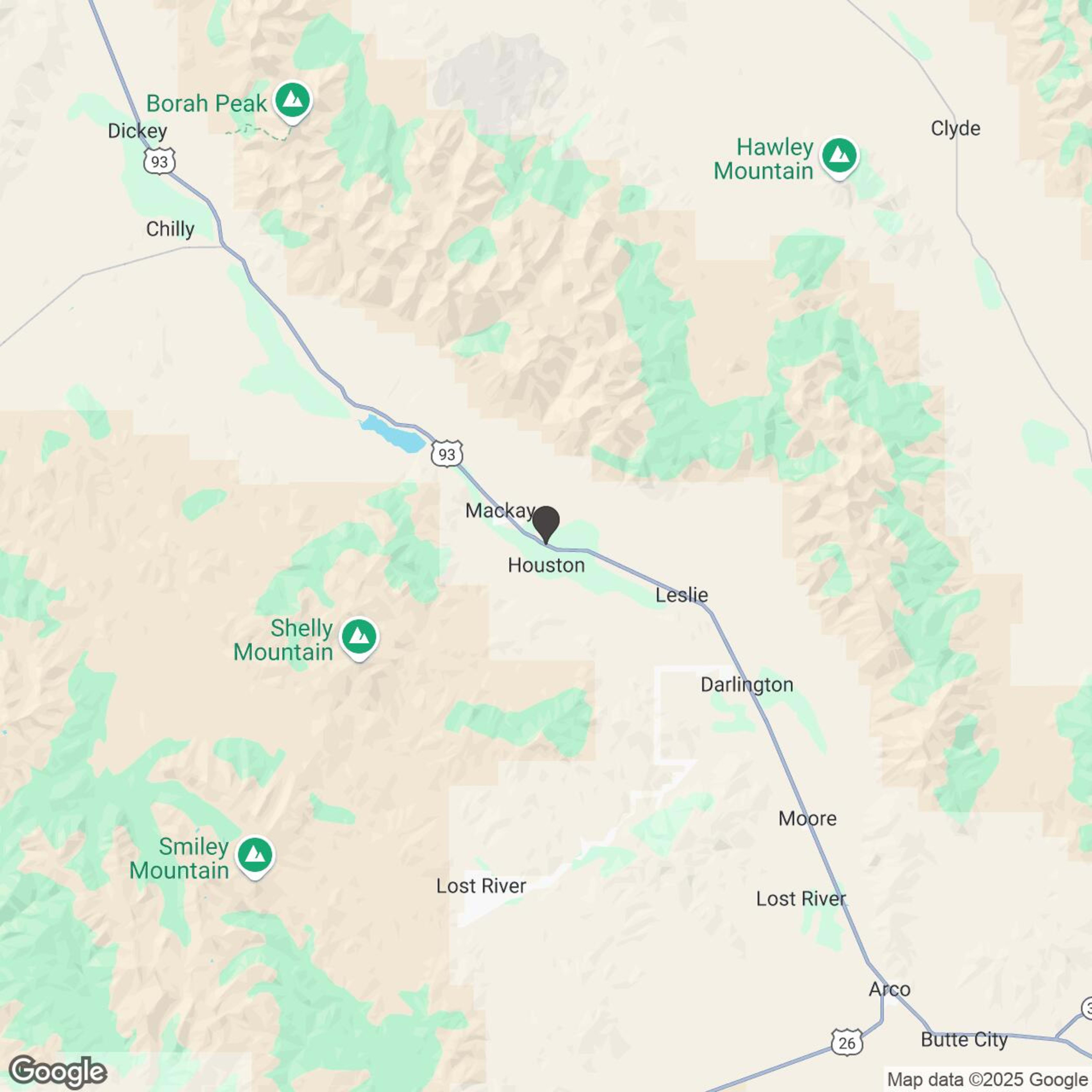 Map showing location of Multi-Day Off-Road Rentals