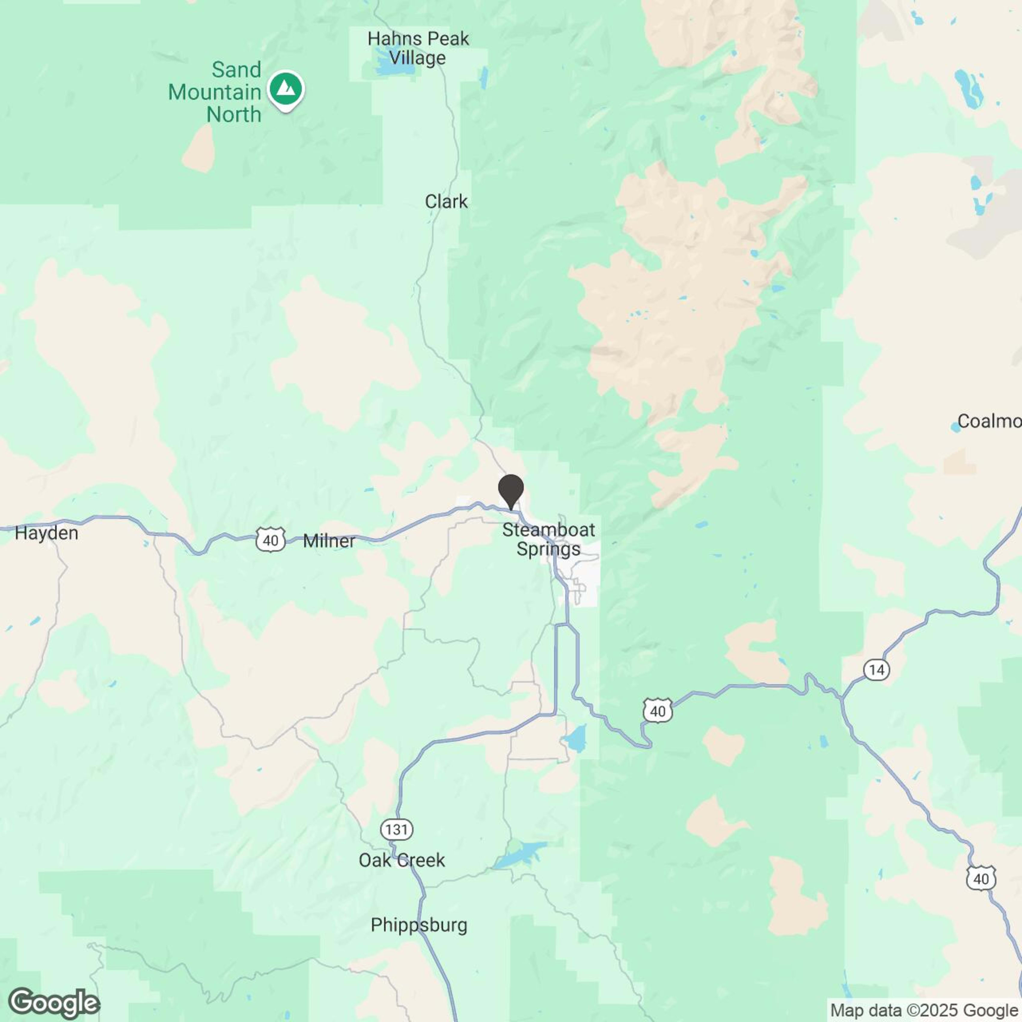 Map showing location of Multi-Day Snowmobile Rentals