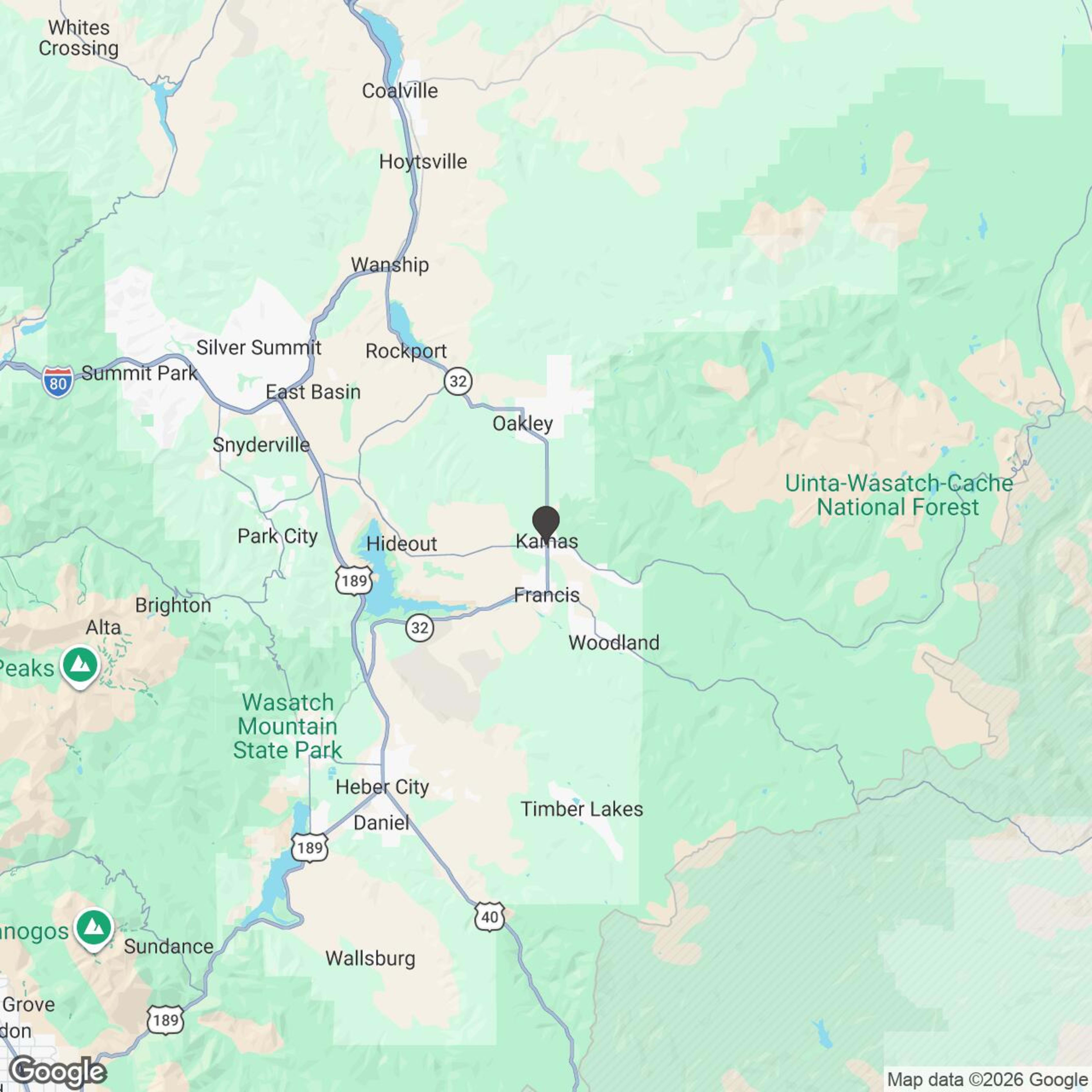 Map showing location of UA FULL ACCESS PASS