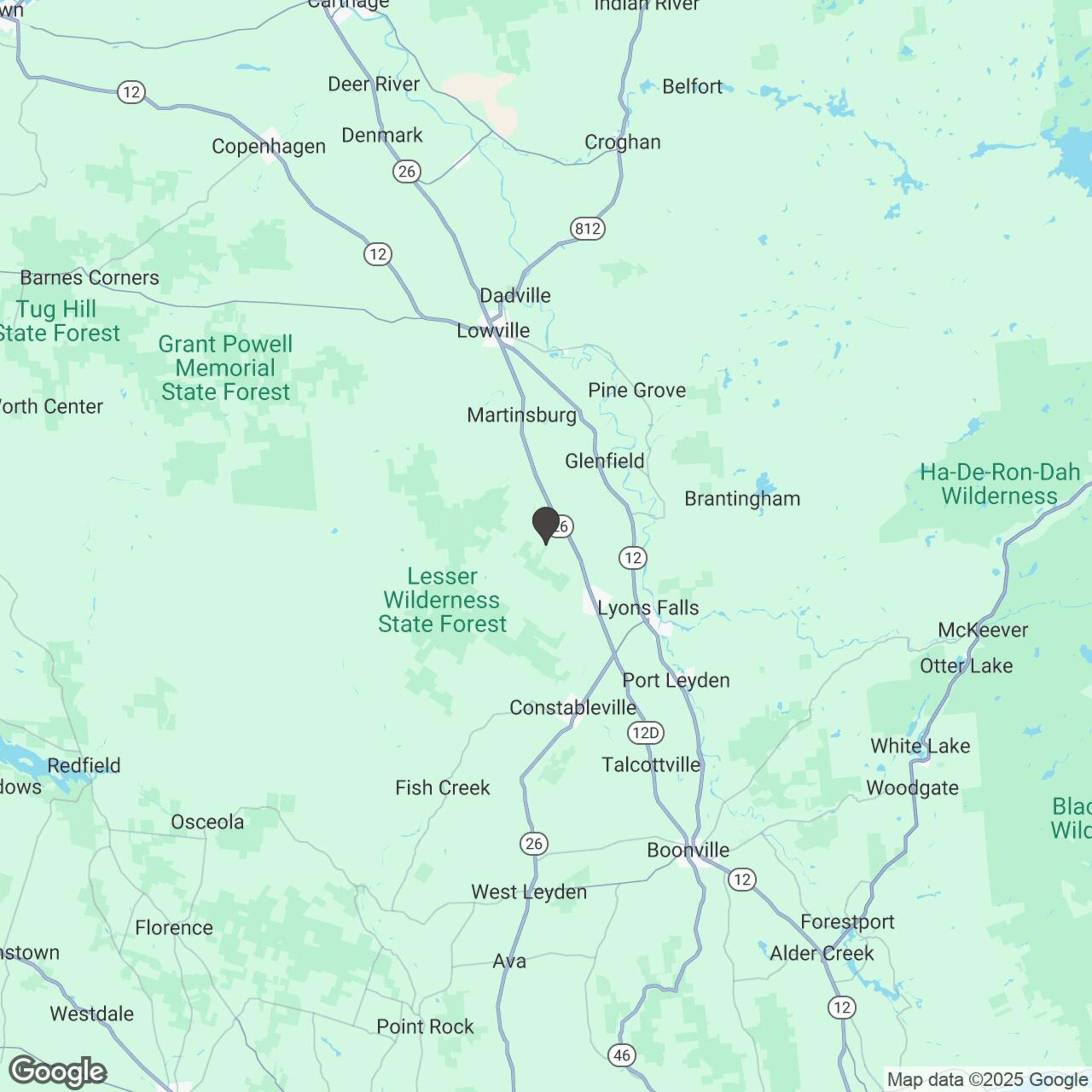 Map showing location of Polaris Off-Road Rentals