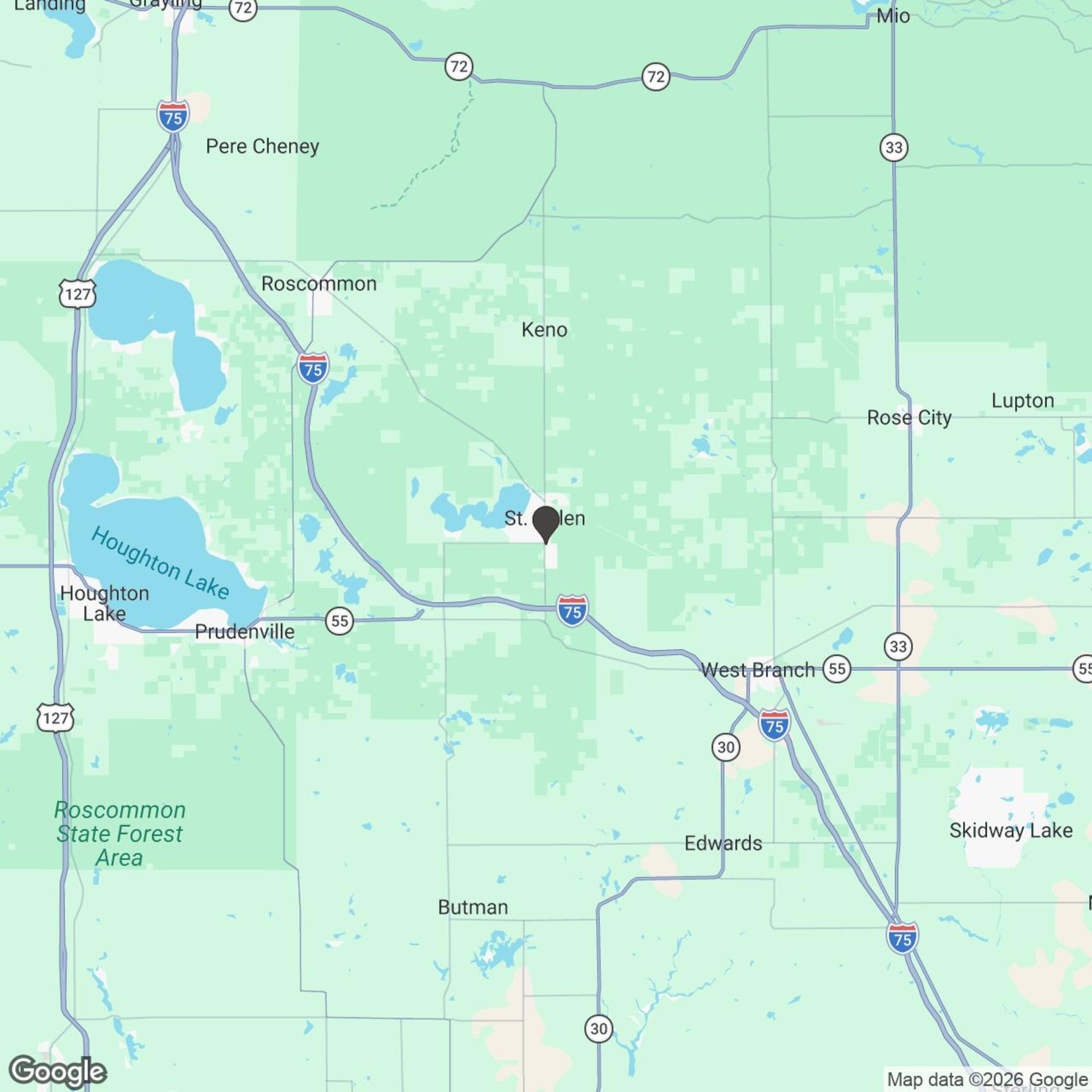 Map showing location of December 1st - March 31st