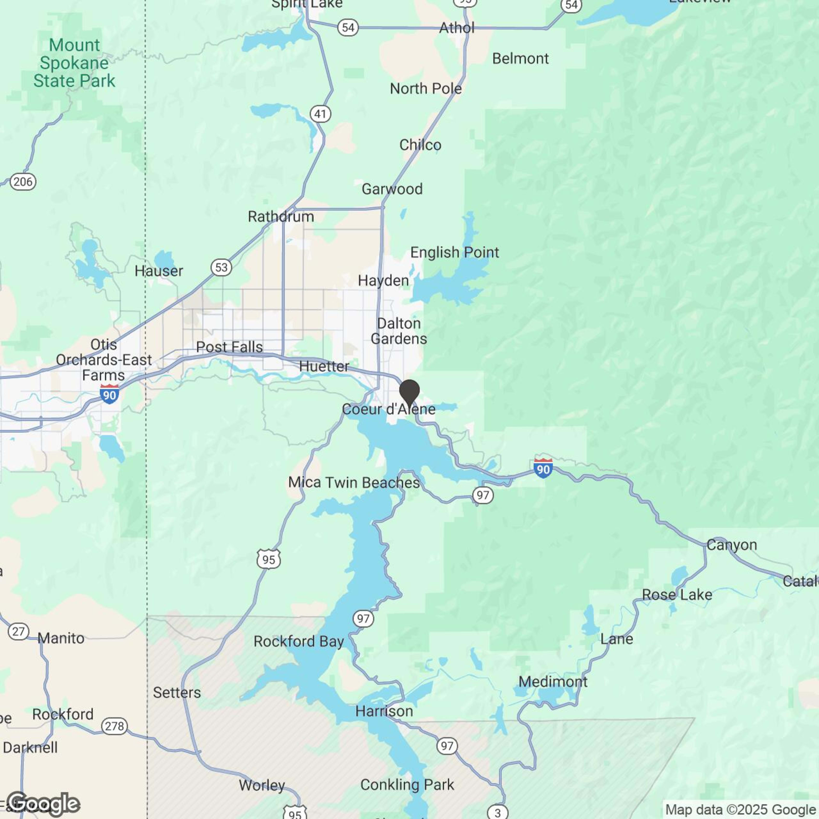 Map showing location of UTV Guided Tour