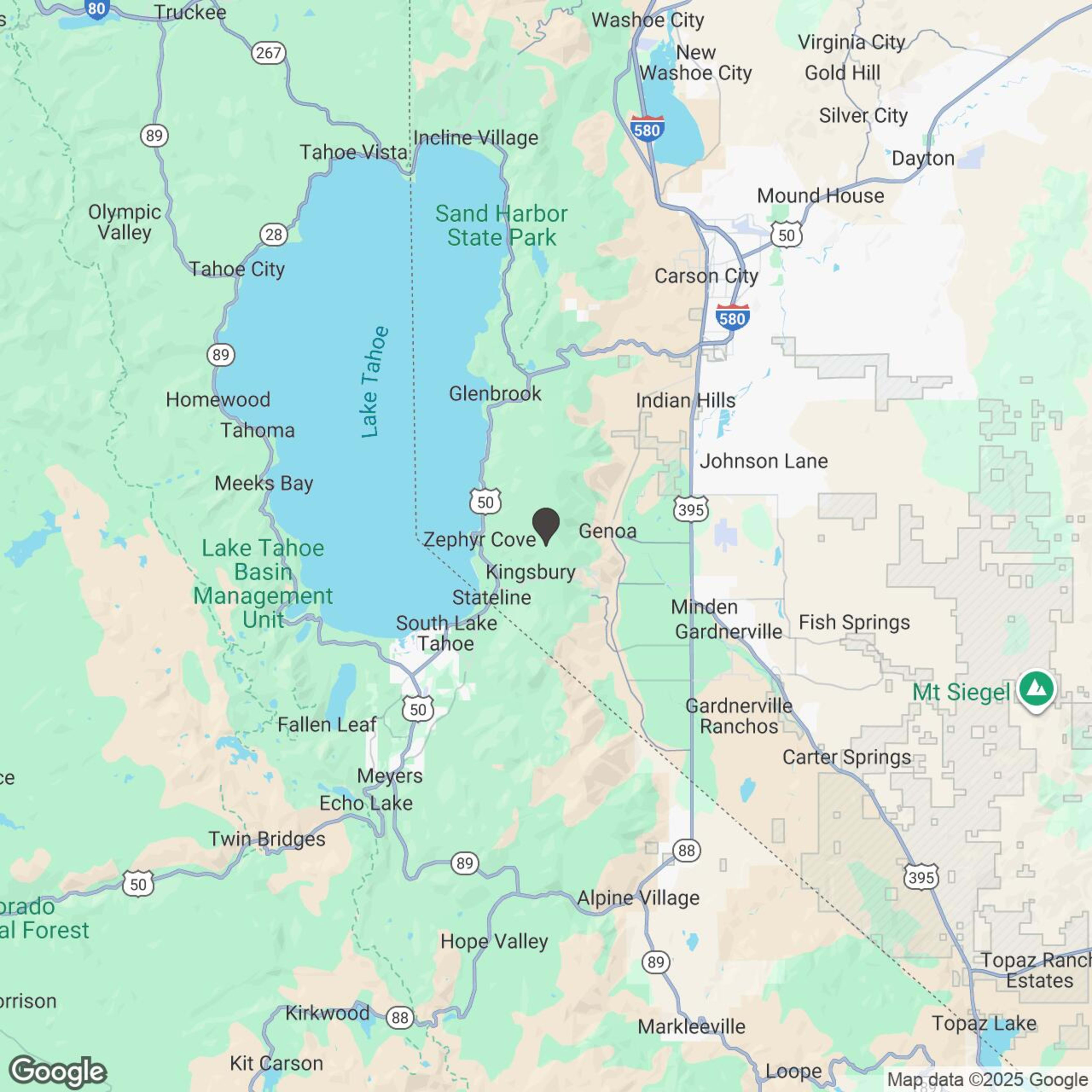 Map showing location of 2 Hour Snow Rental