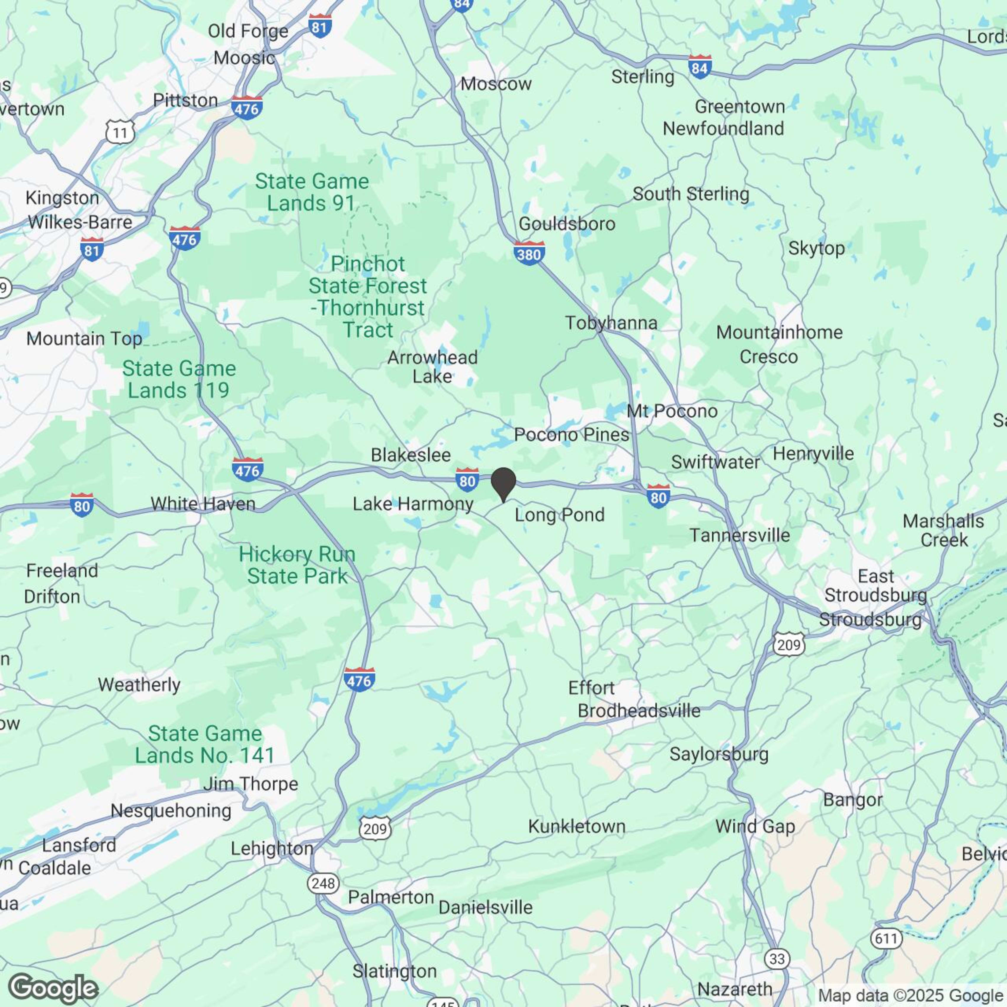 Map showing location of Outdoor Adventure Tour