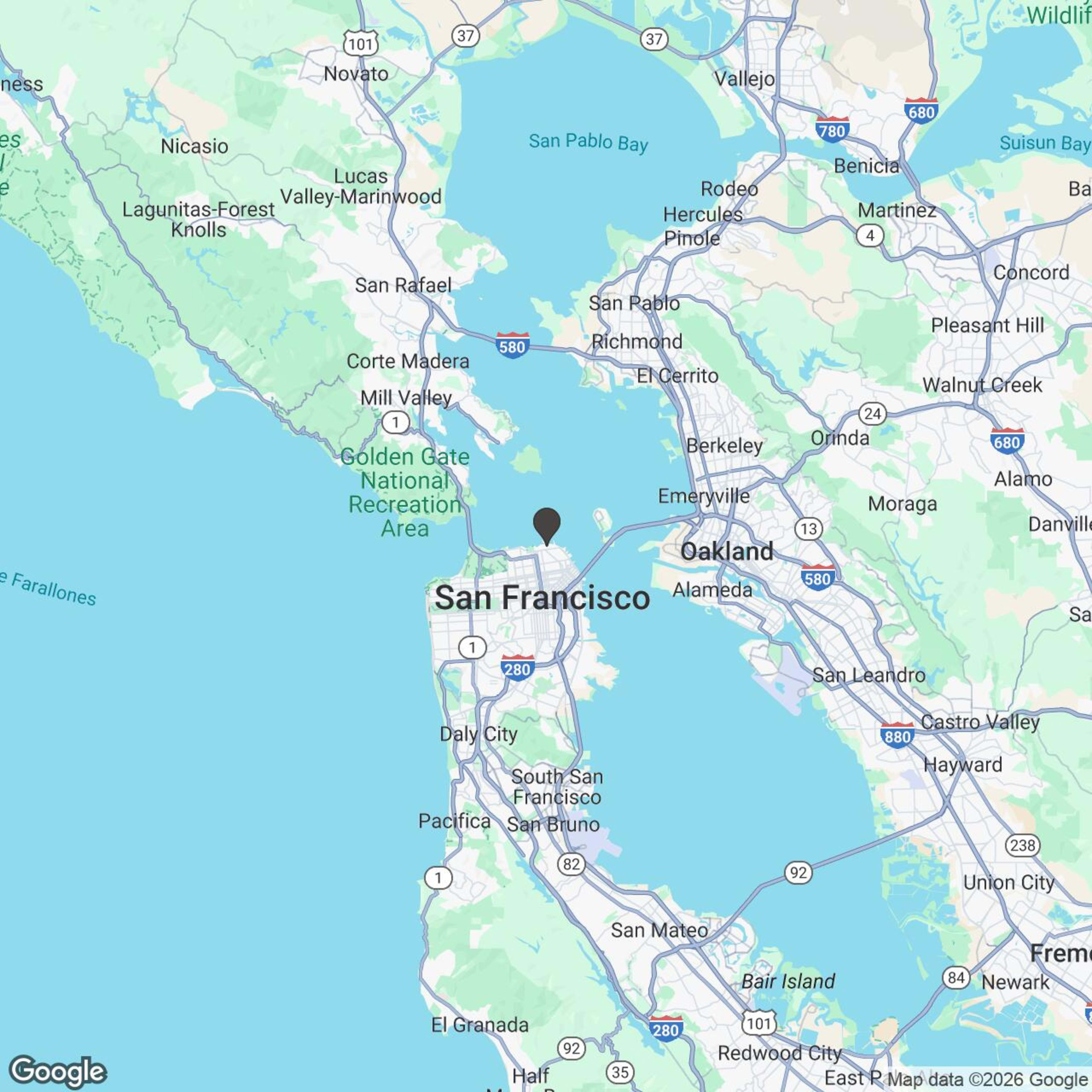 Map showing location of Slingshot All Day- Cheese and Wine Tour