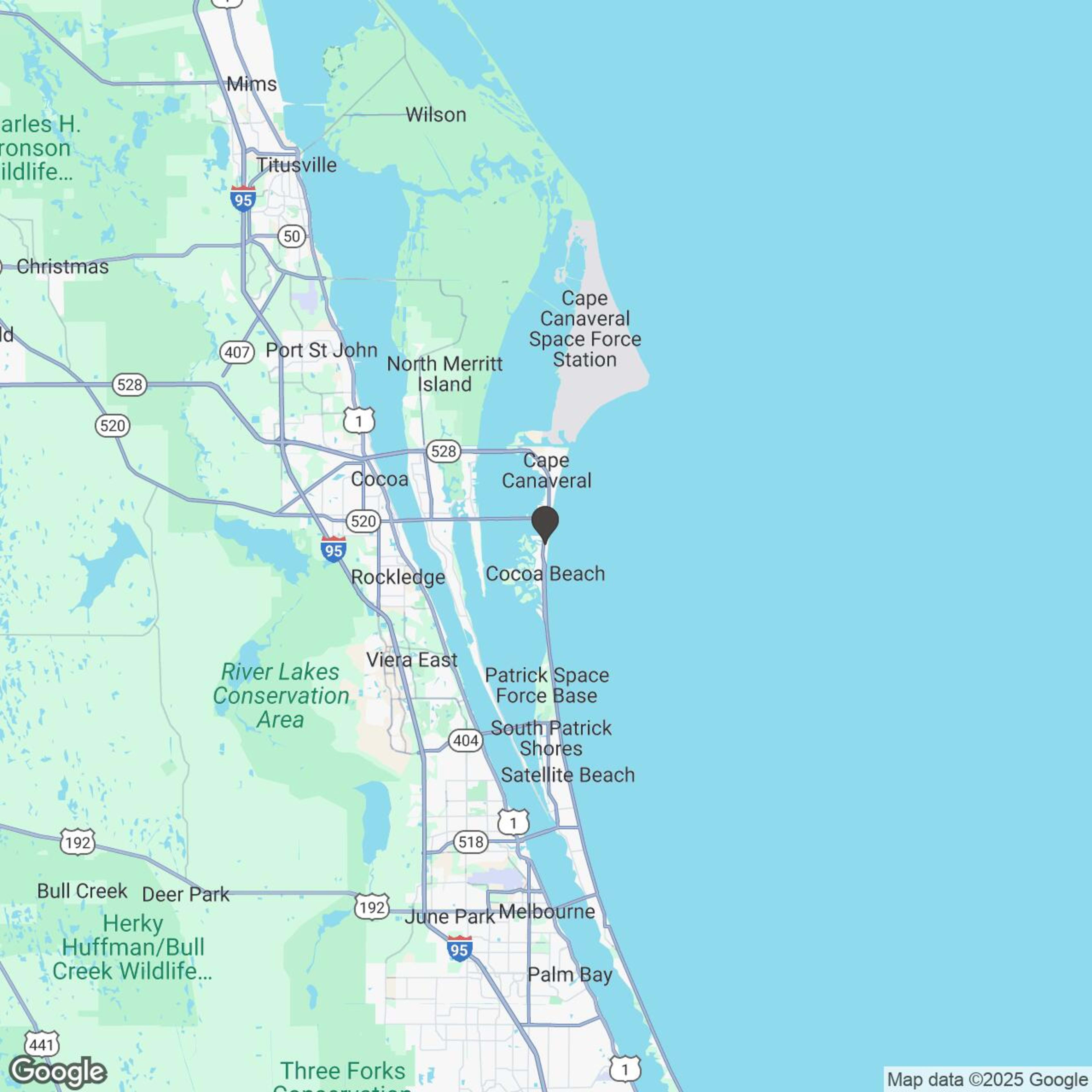Map showing location of MANATEE RIVER RUN