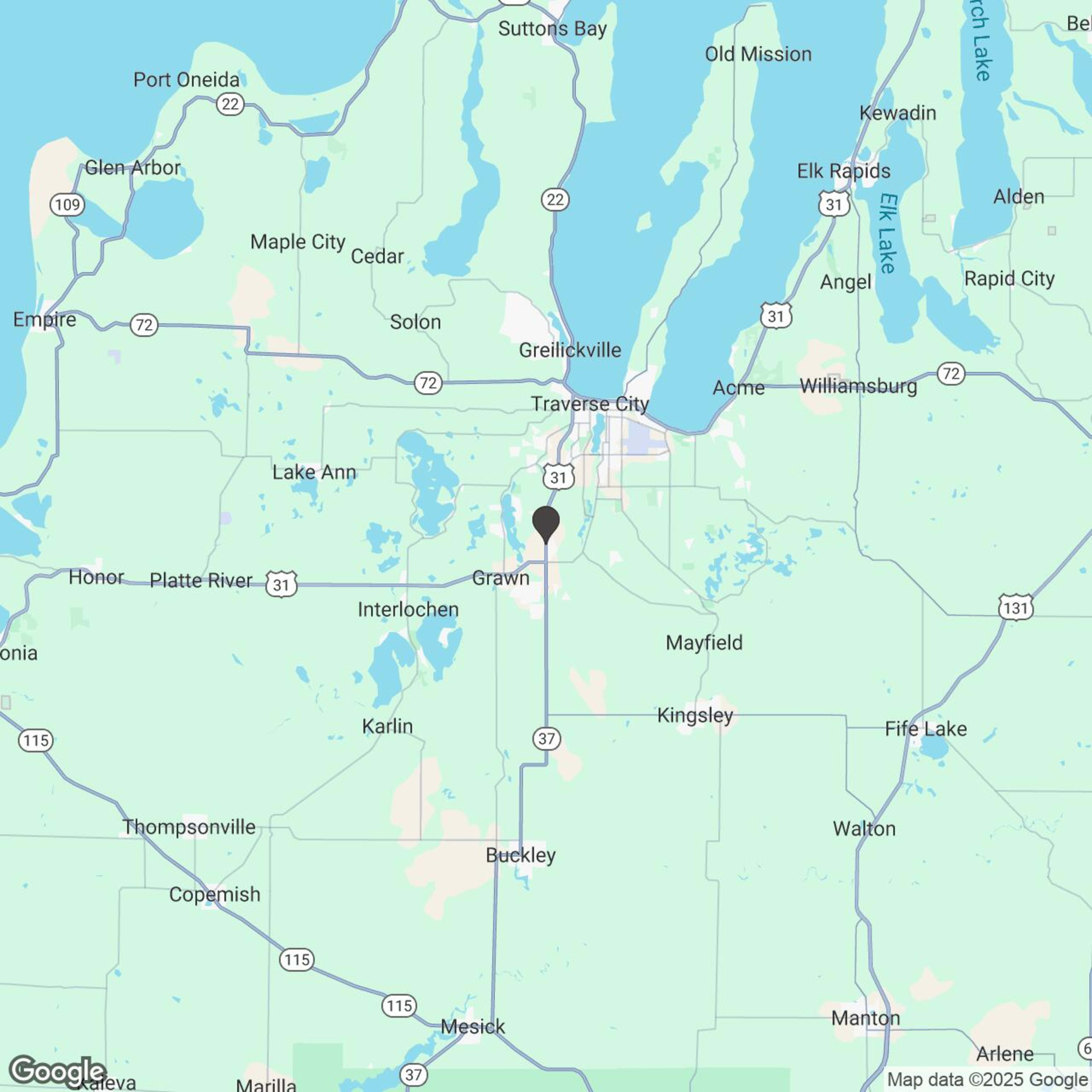Map showing location of 2026 Snowmobile Guided Tours