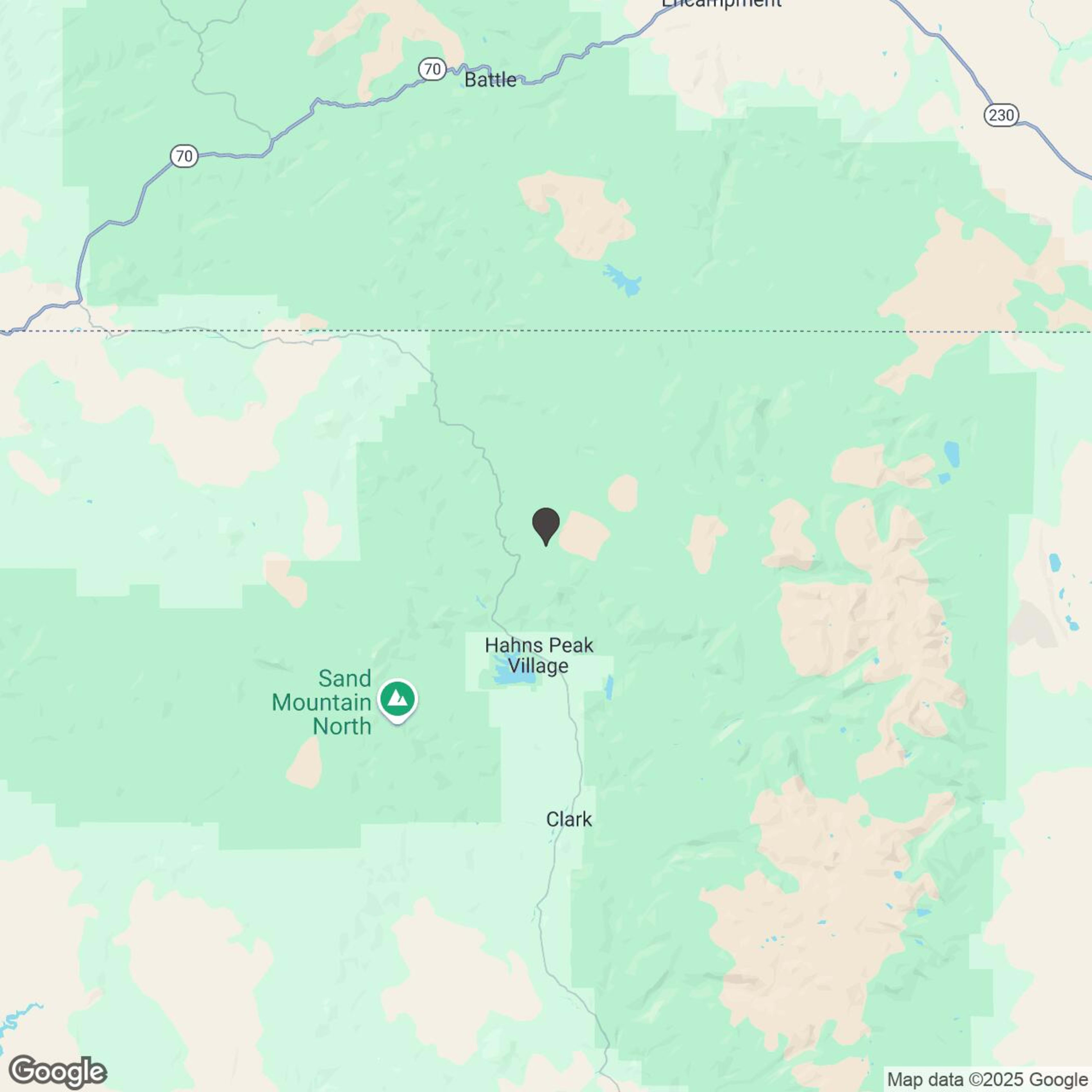 Map showing location of Steamboat ATV Rentals - Ride From North Routt 