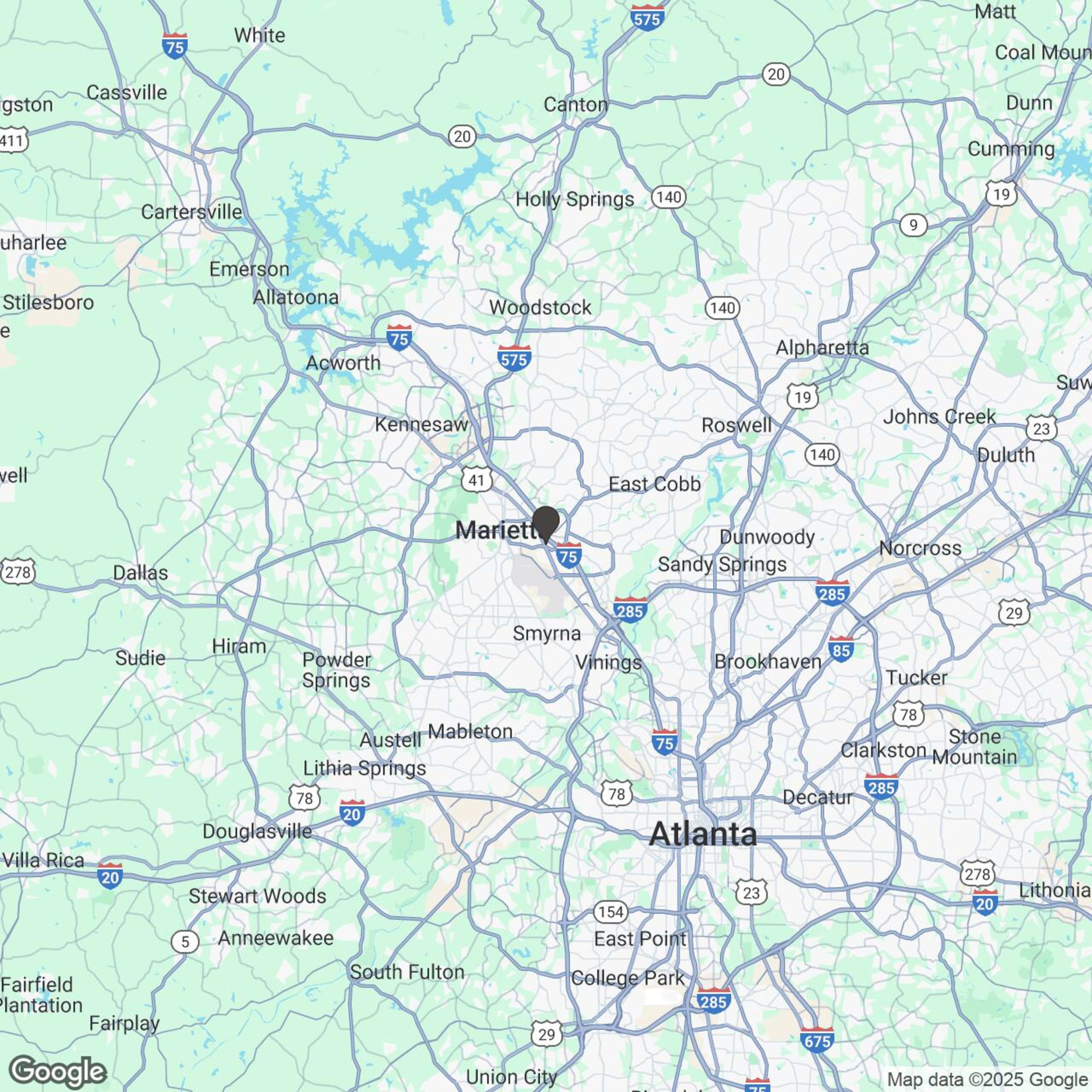 Map showing location of Half Day Slingshot Rentals