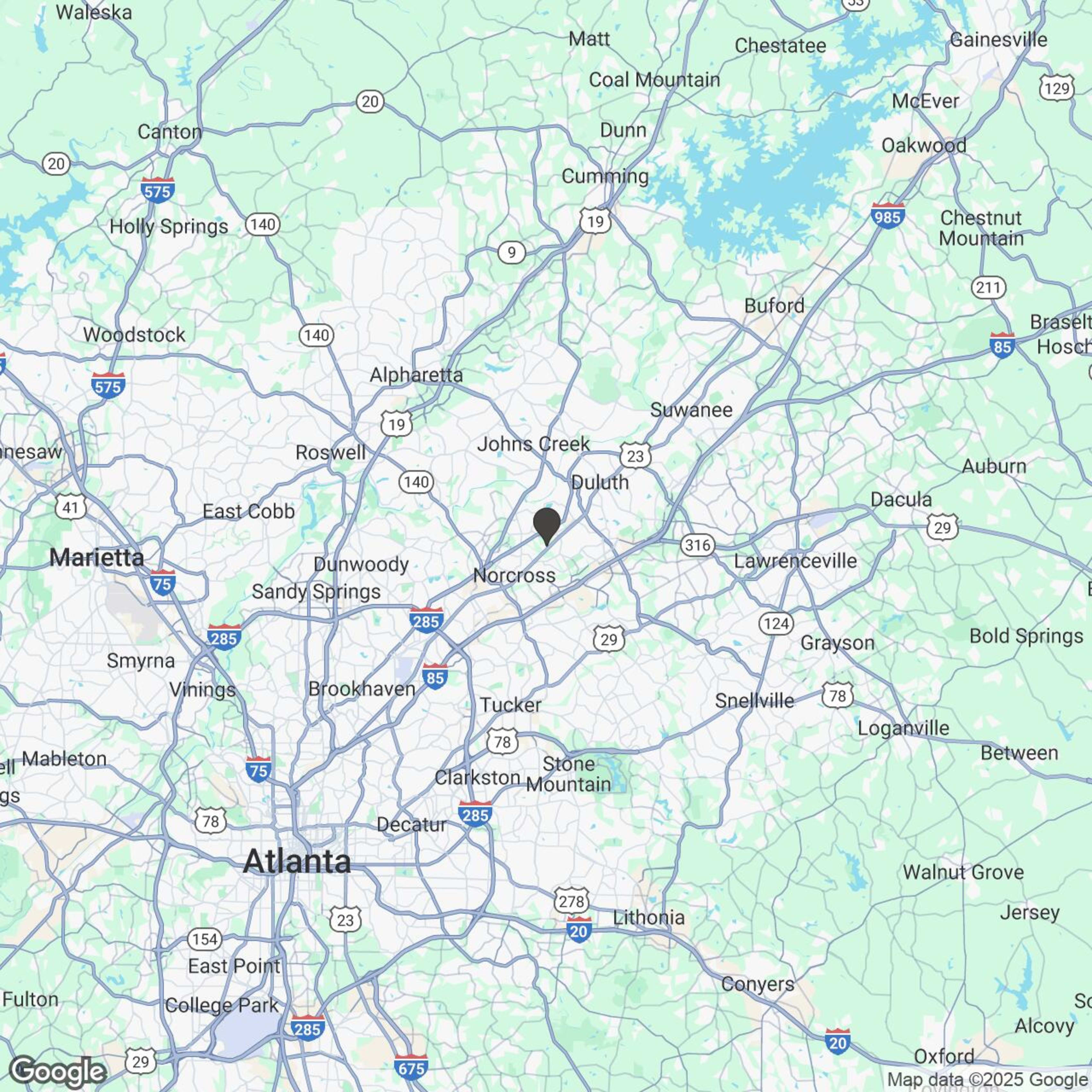 Map showing location of Sunday Ride-Day
