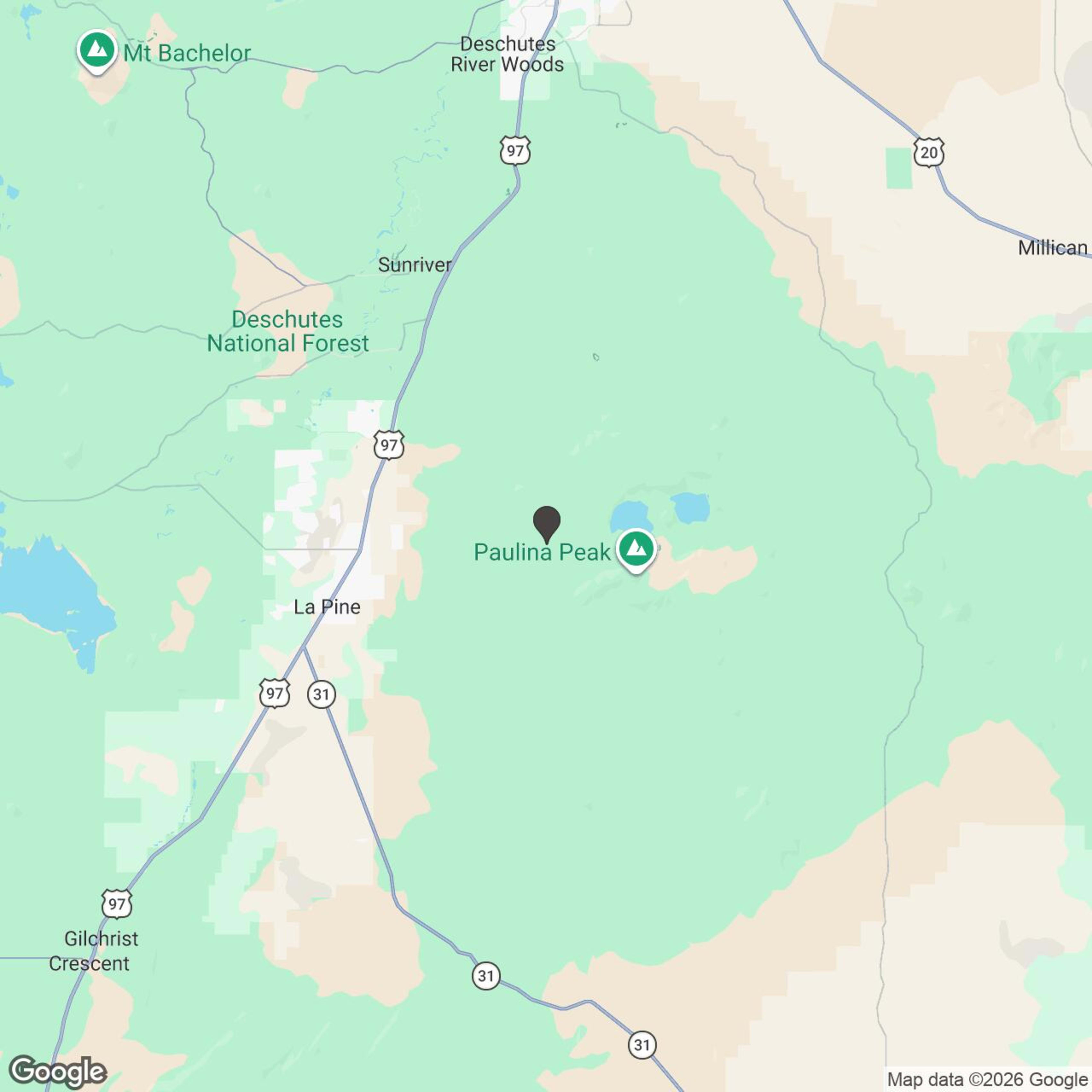 Map showing location of 4hr Scenic National Volcanic Monument Snowmobile Tours