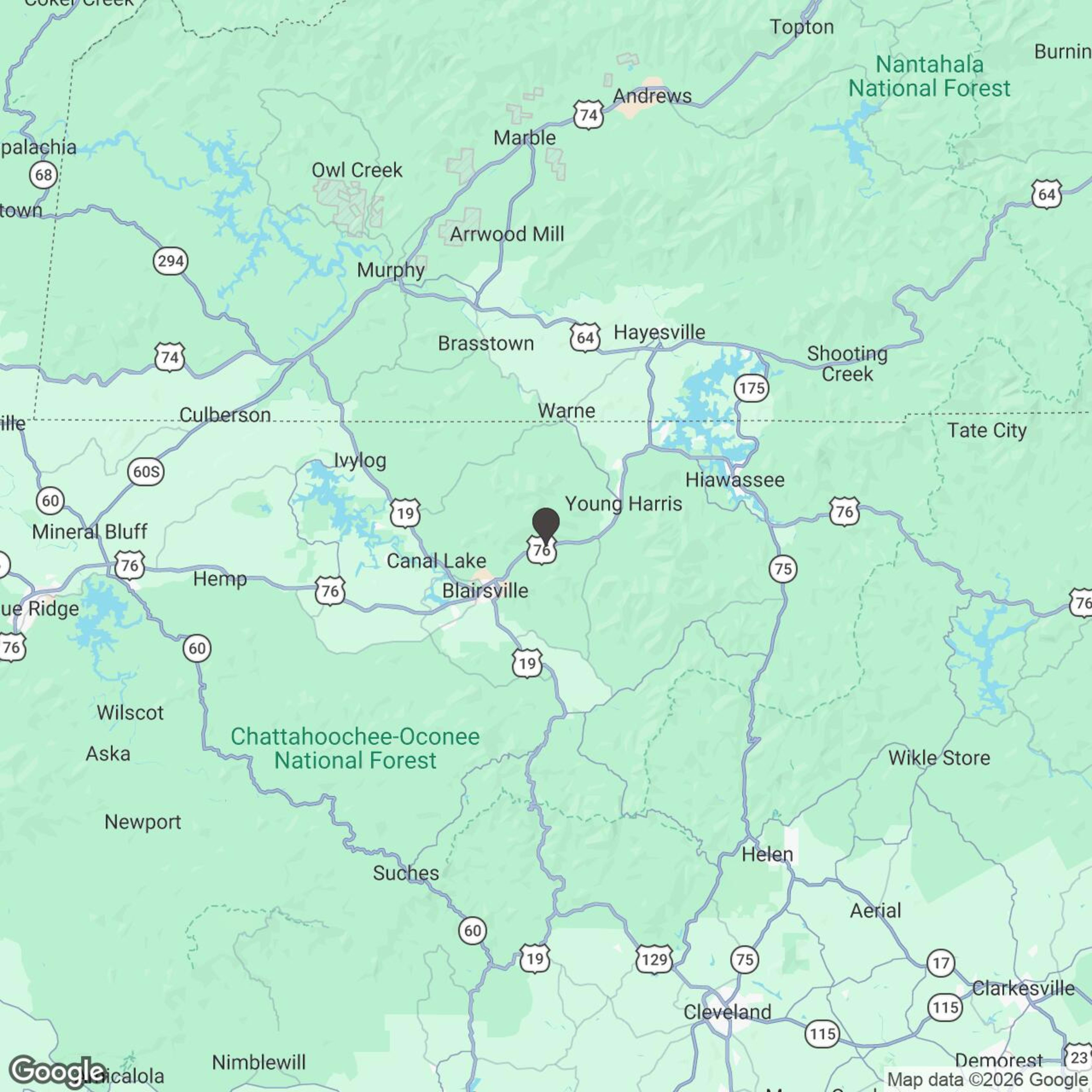 Map showing location of 8 Hour Full-Range Adventure (Guided)