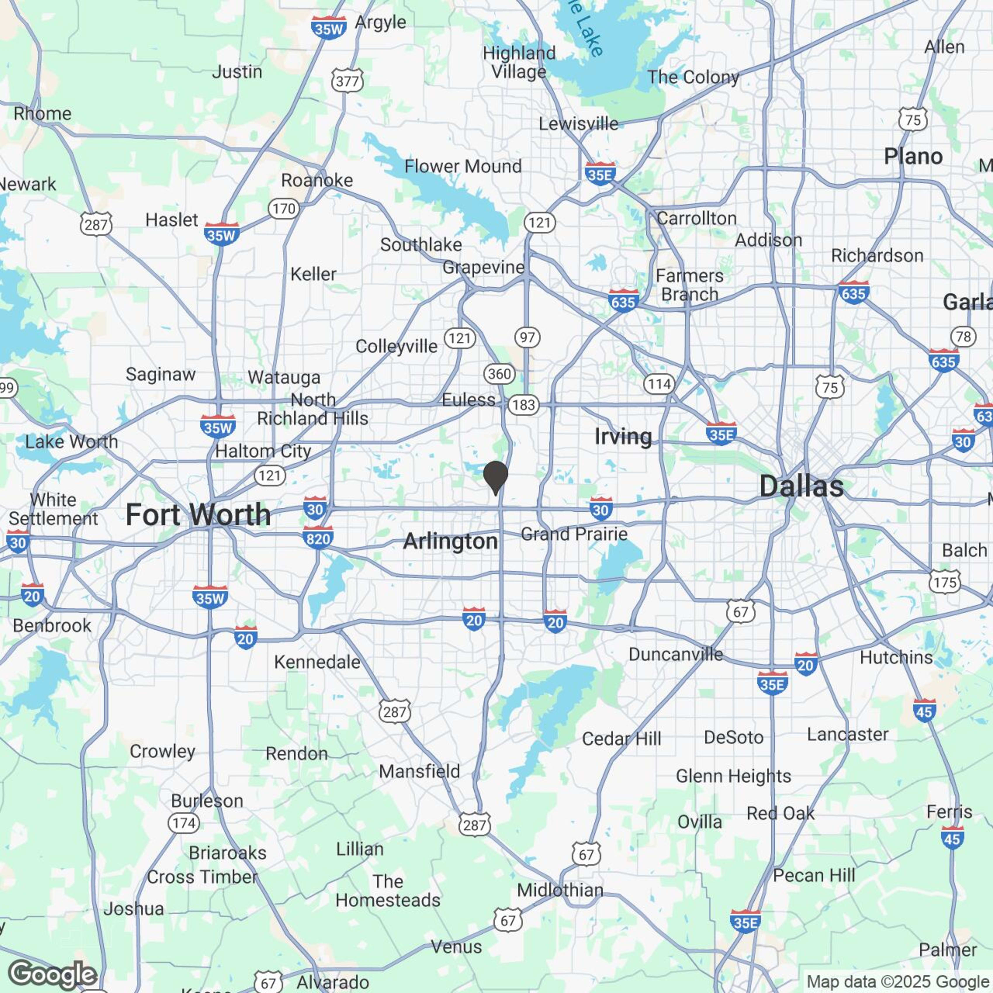 Map showing location of Multi-Day Slingshot Rentals (1-7 Days)