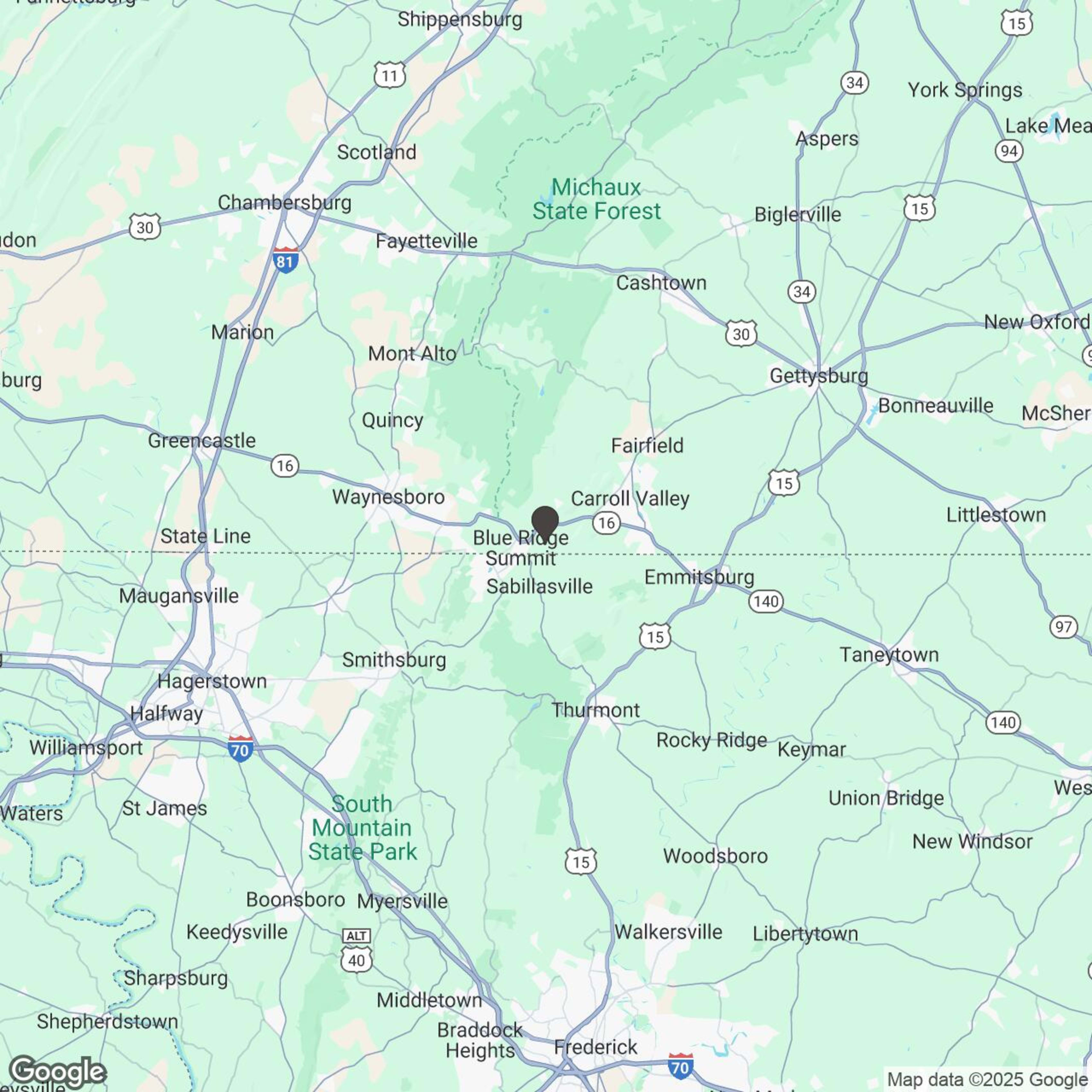 Map showing location of UTV Mountain Trail Ride