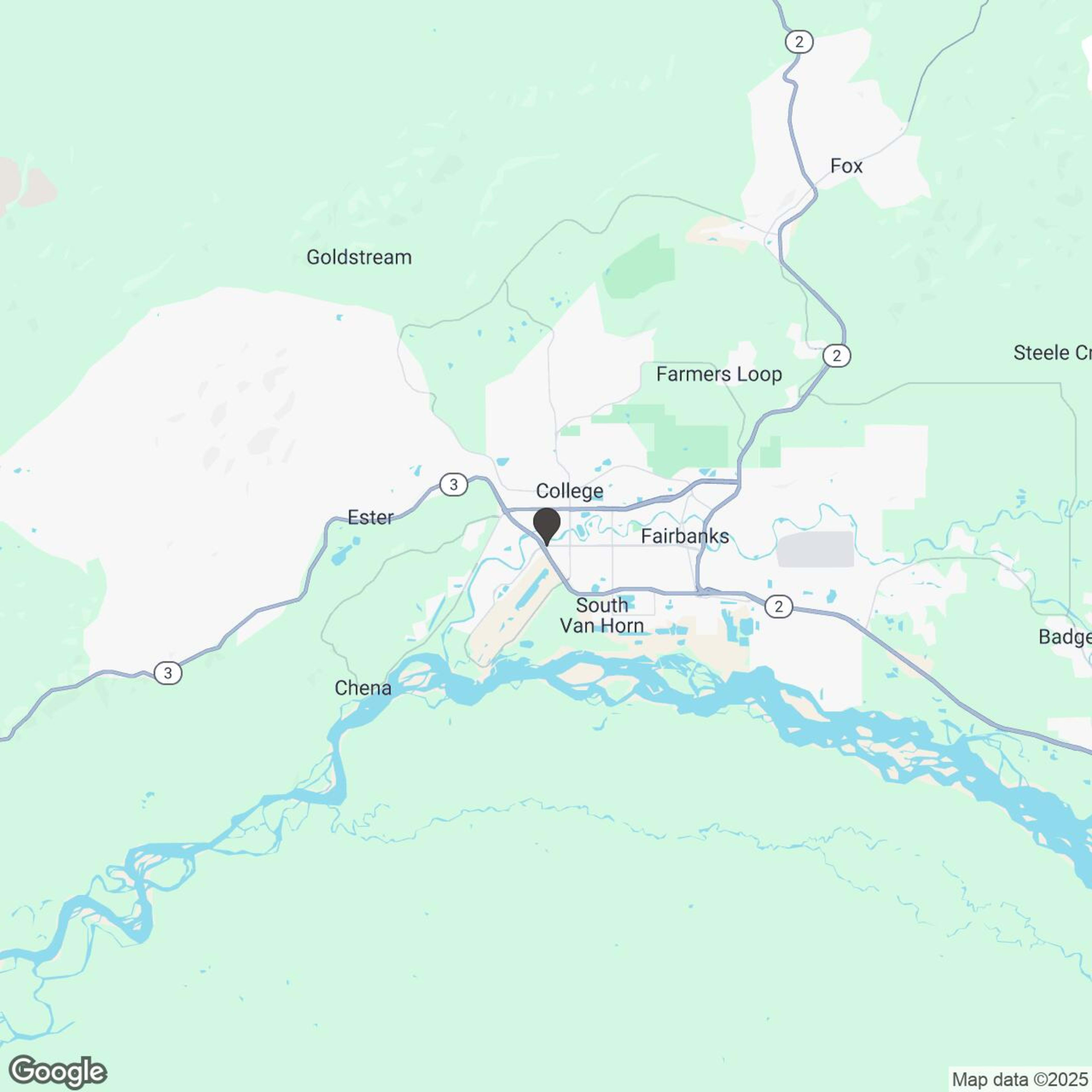 Map showing location of Alaska Road Adventures 
