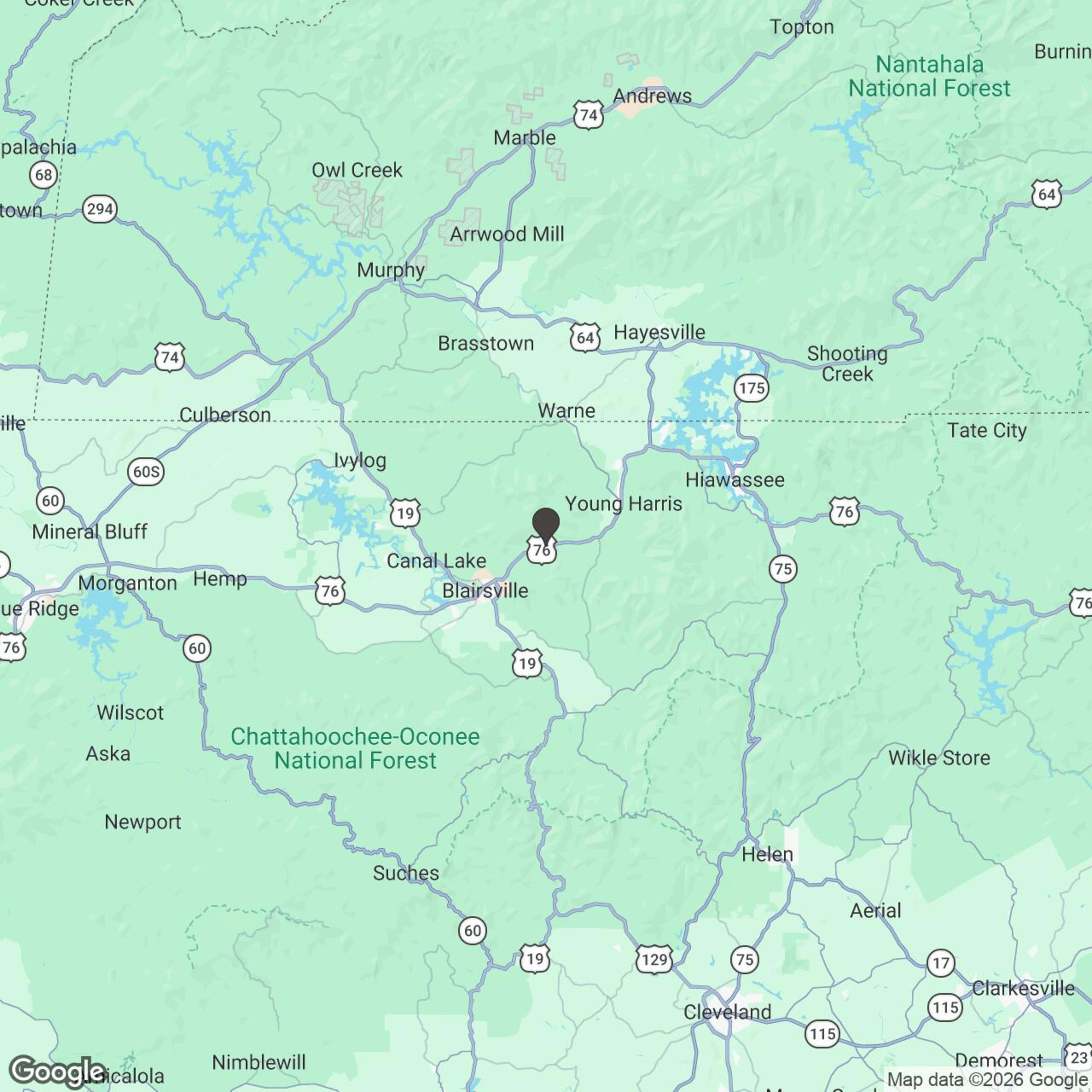 Map showing location of 8 Hour Full-Range Adventure (Unguided)