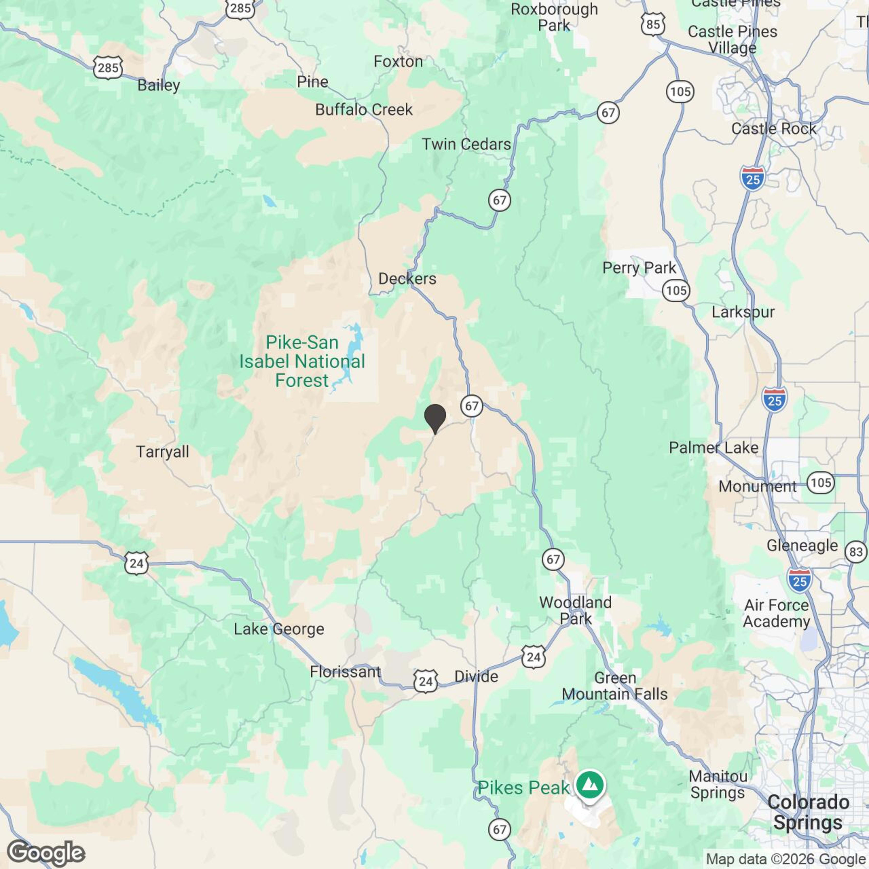 Map showing location of 45-Minute Quick & Scenic UTV Adventure