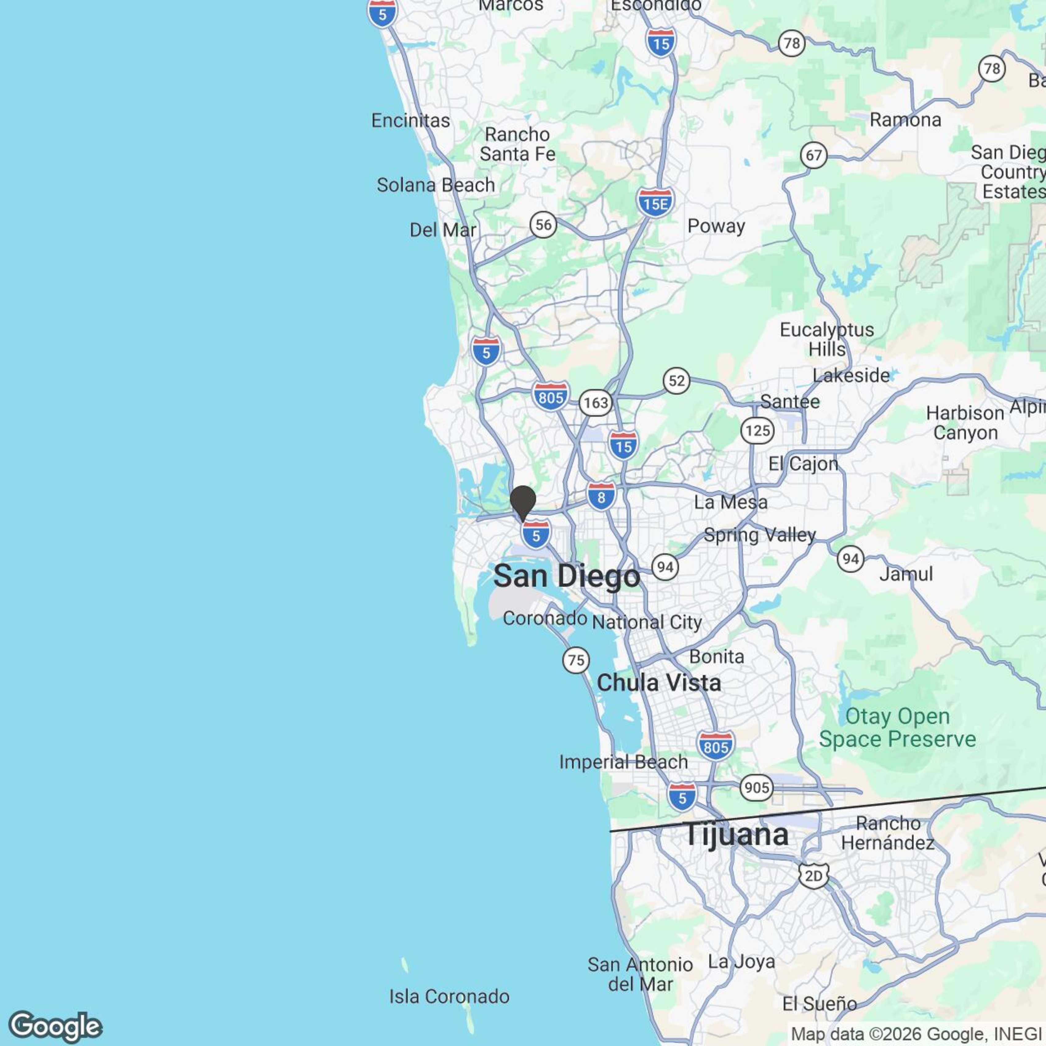 Map showing location of GoCar: San Diego Full Day Tours