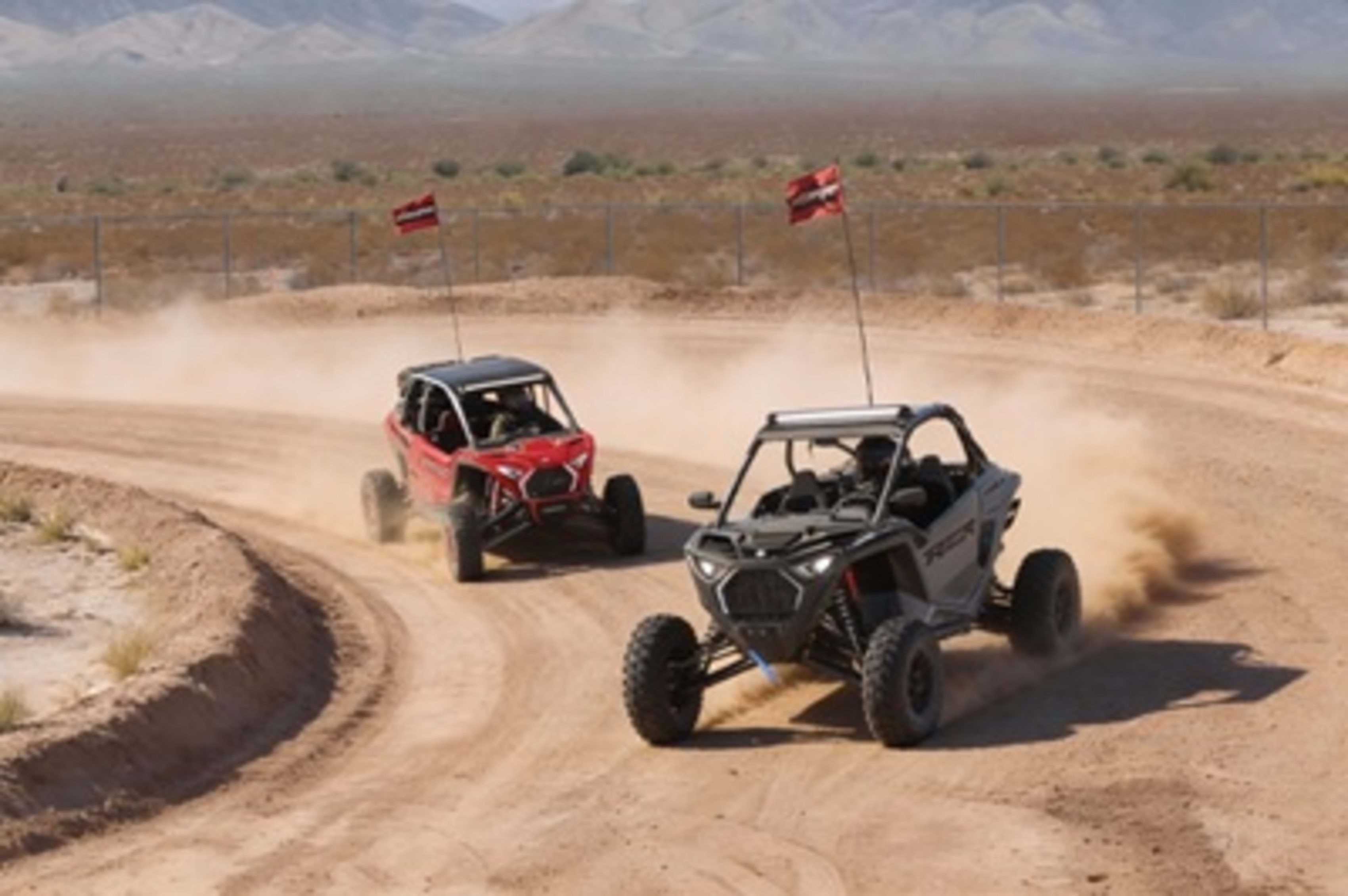 UTV on offroad trail action