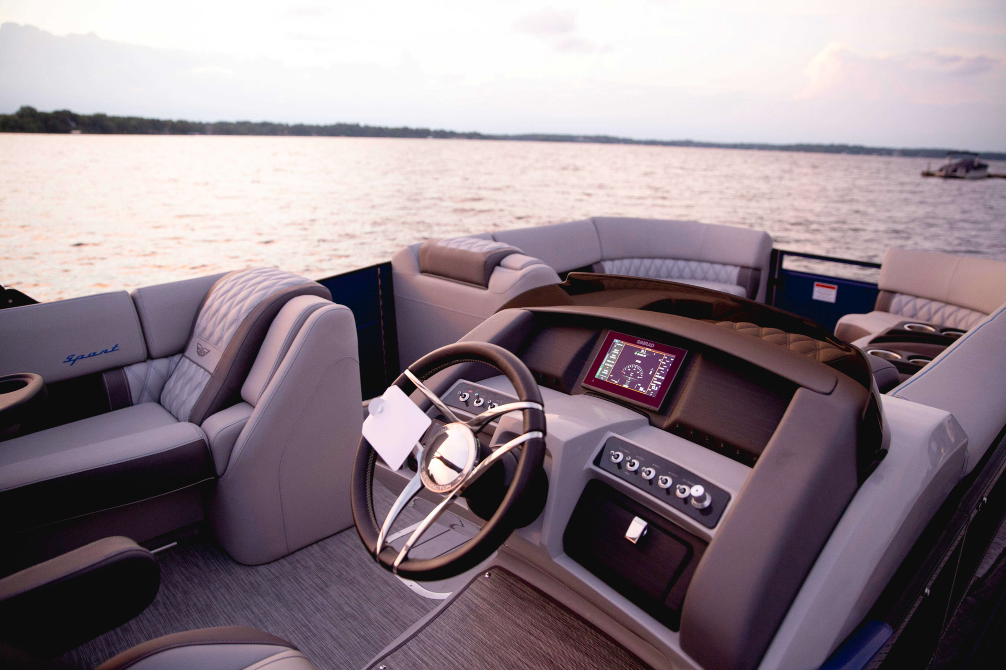 Interior of pontoon