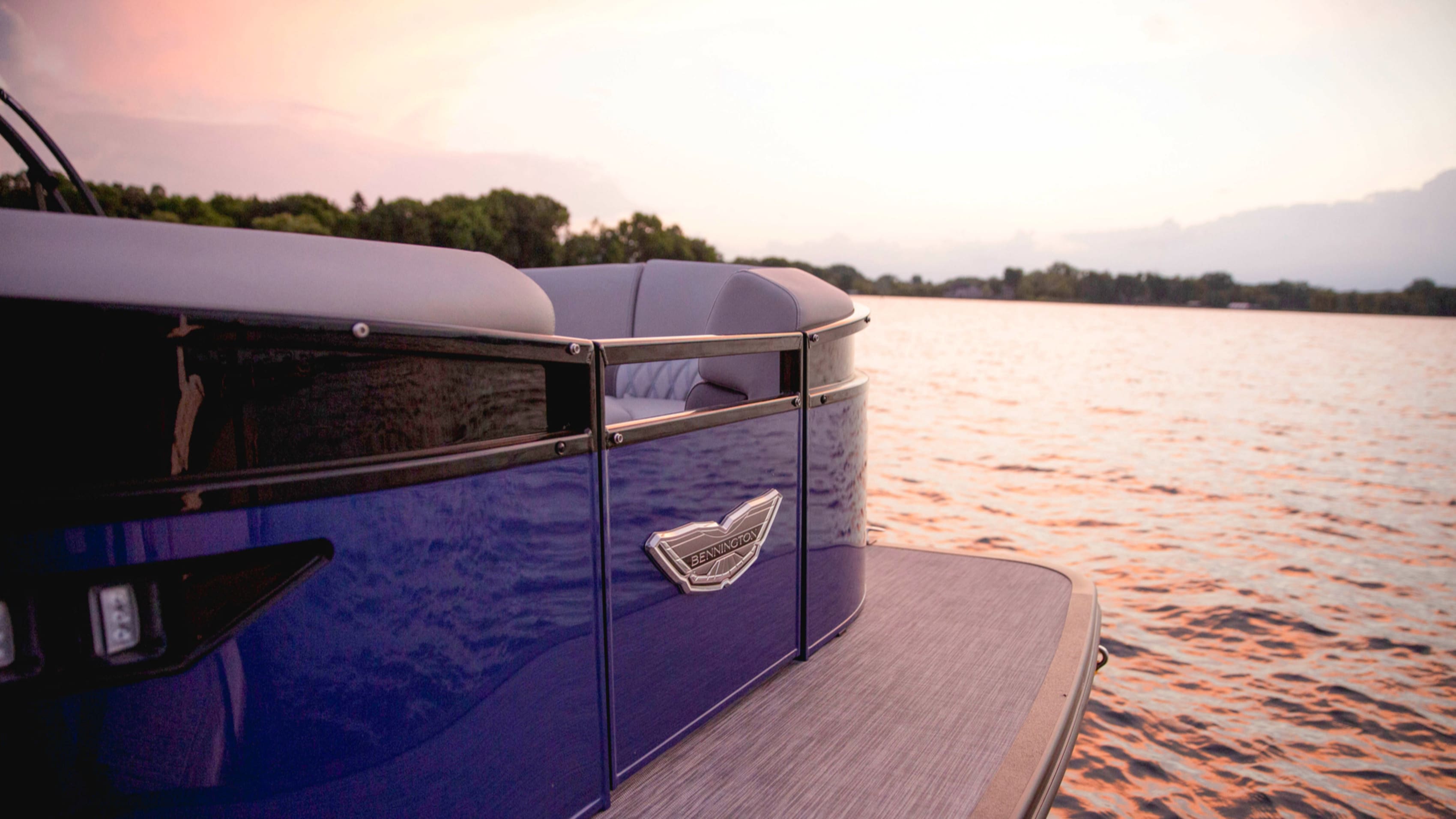 Pontoon at sunset