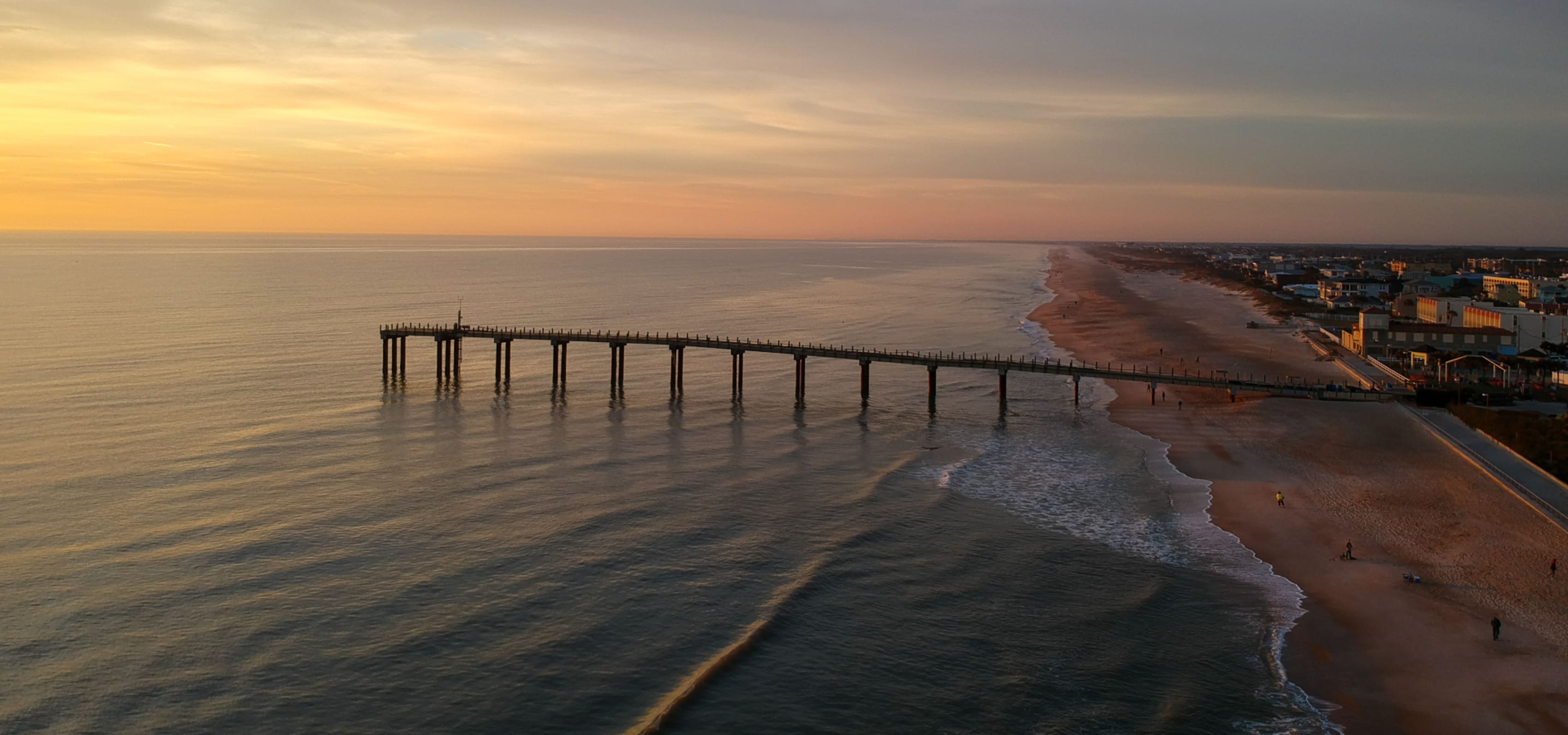 Florida beach and pier