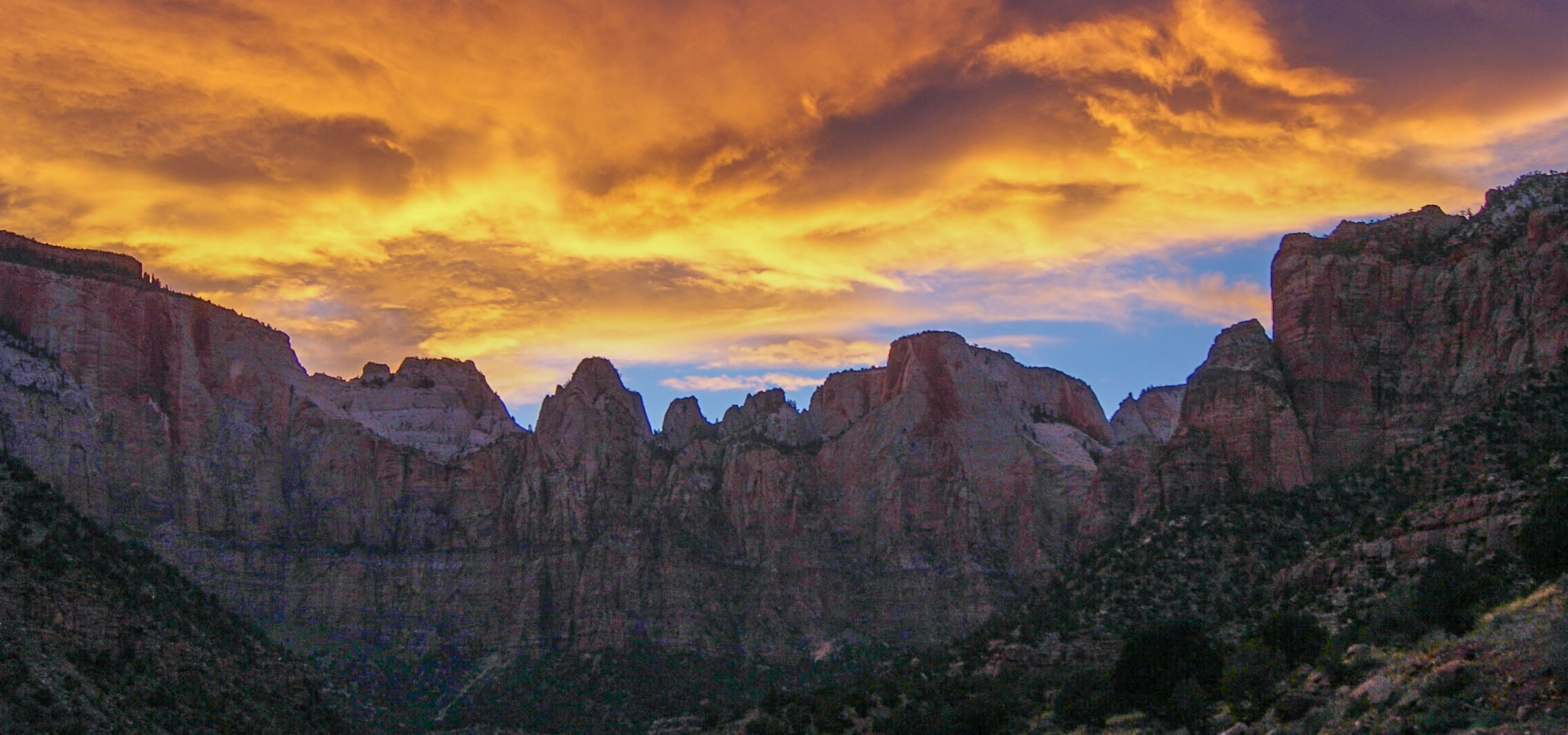 Sunset near Zion, Utah