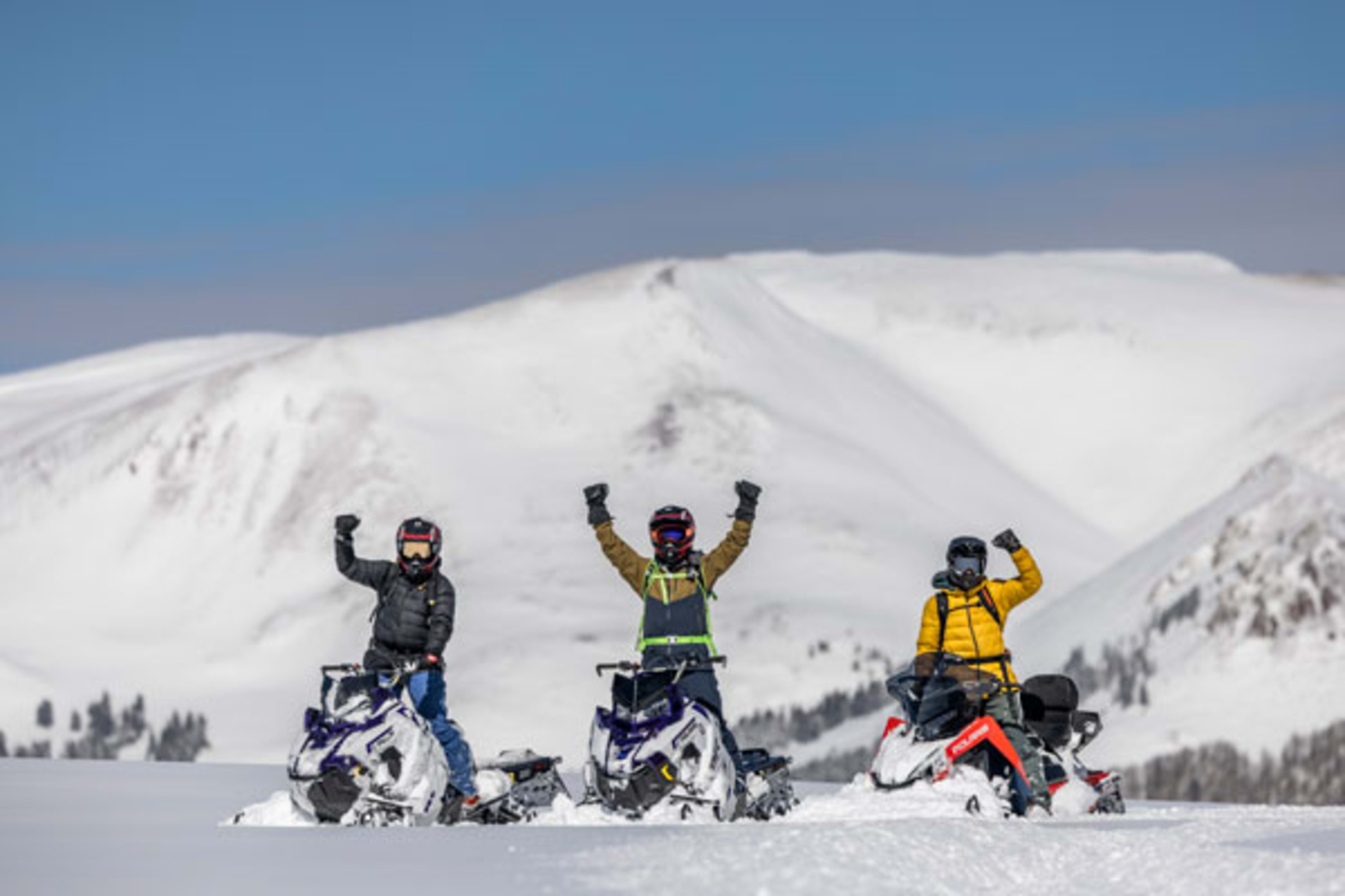 Big Flat snowmobile tour
