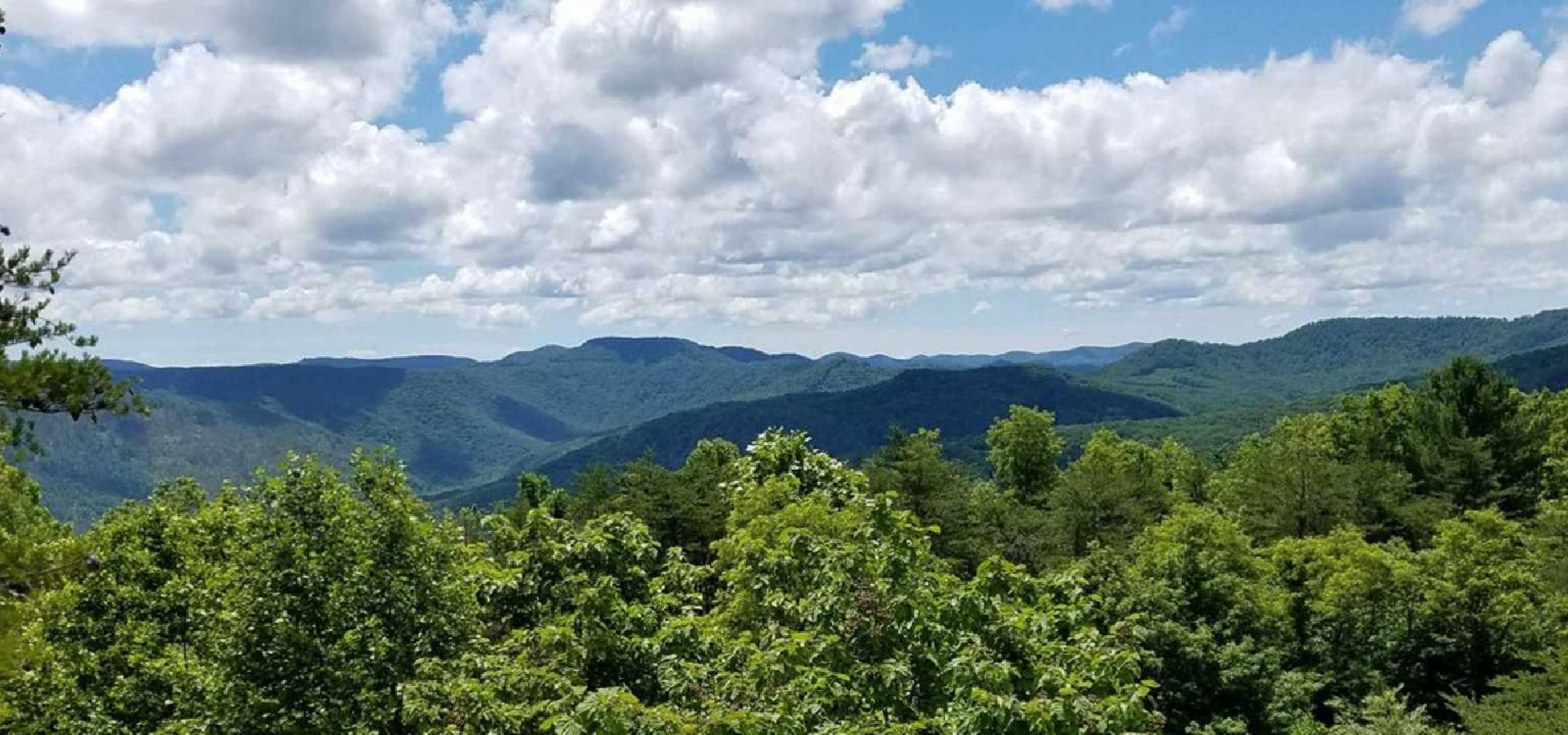 views of Appalachian mountains from ATV trails